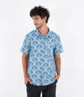 Men's short-sleeved shirt - Printing press palm