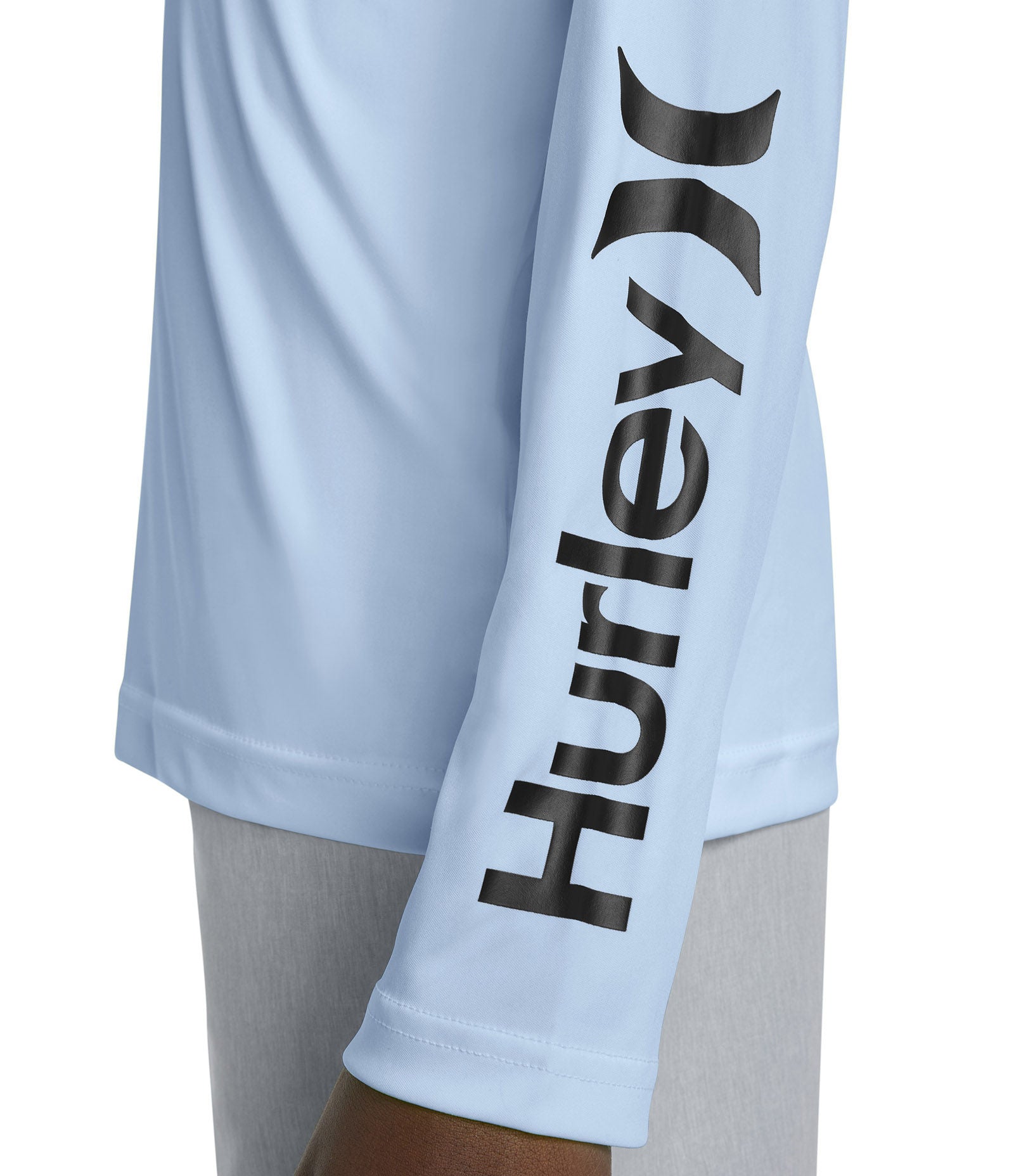 T-shirt manche longue en lycra garçon - Hrlb icon heather UPF