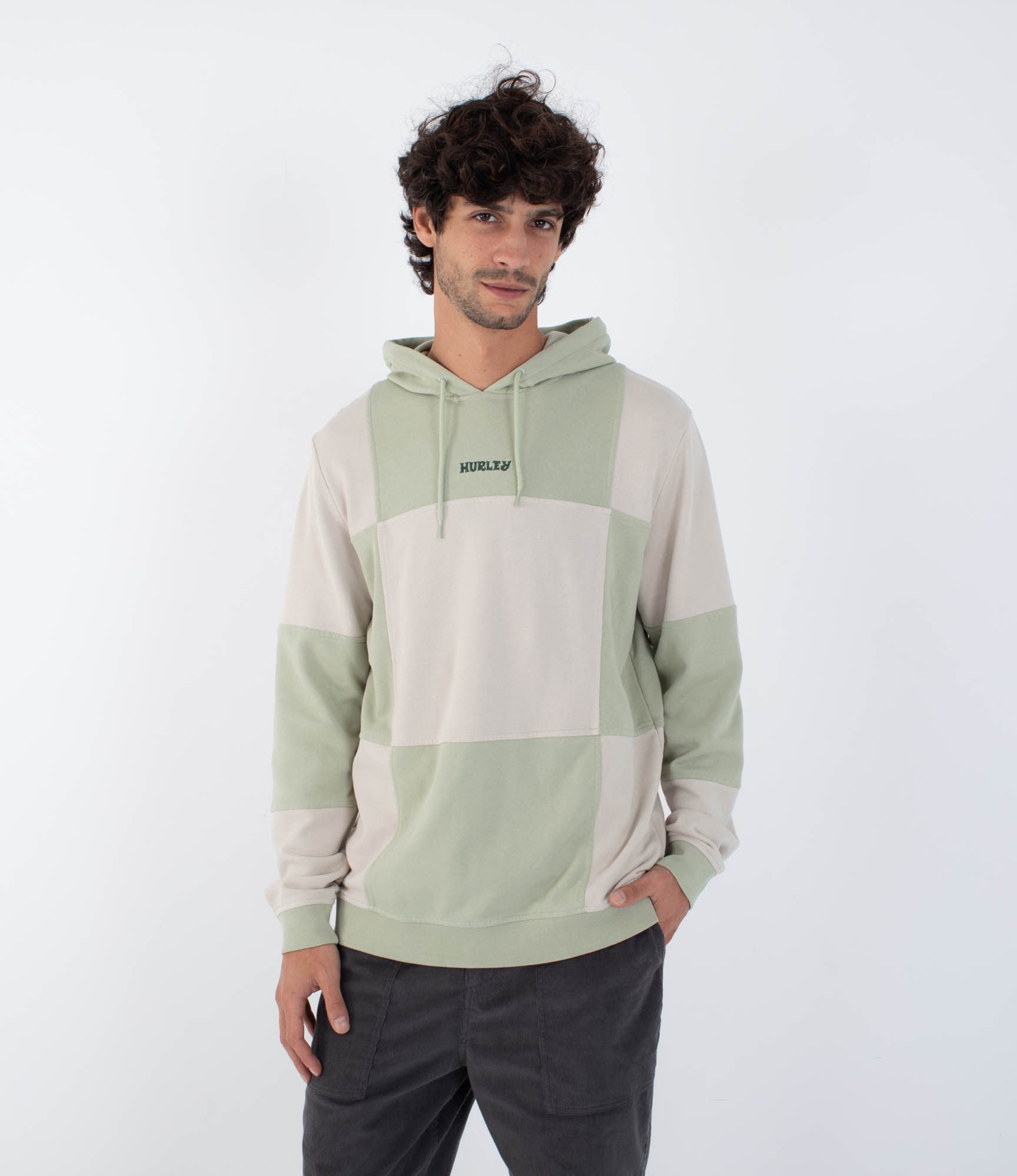 Hoodie men - Blocked Naturals