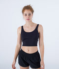 Tank top cropped women - Solid