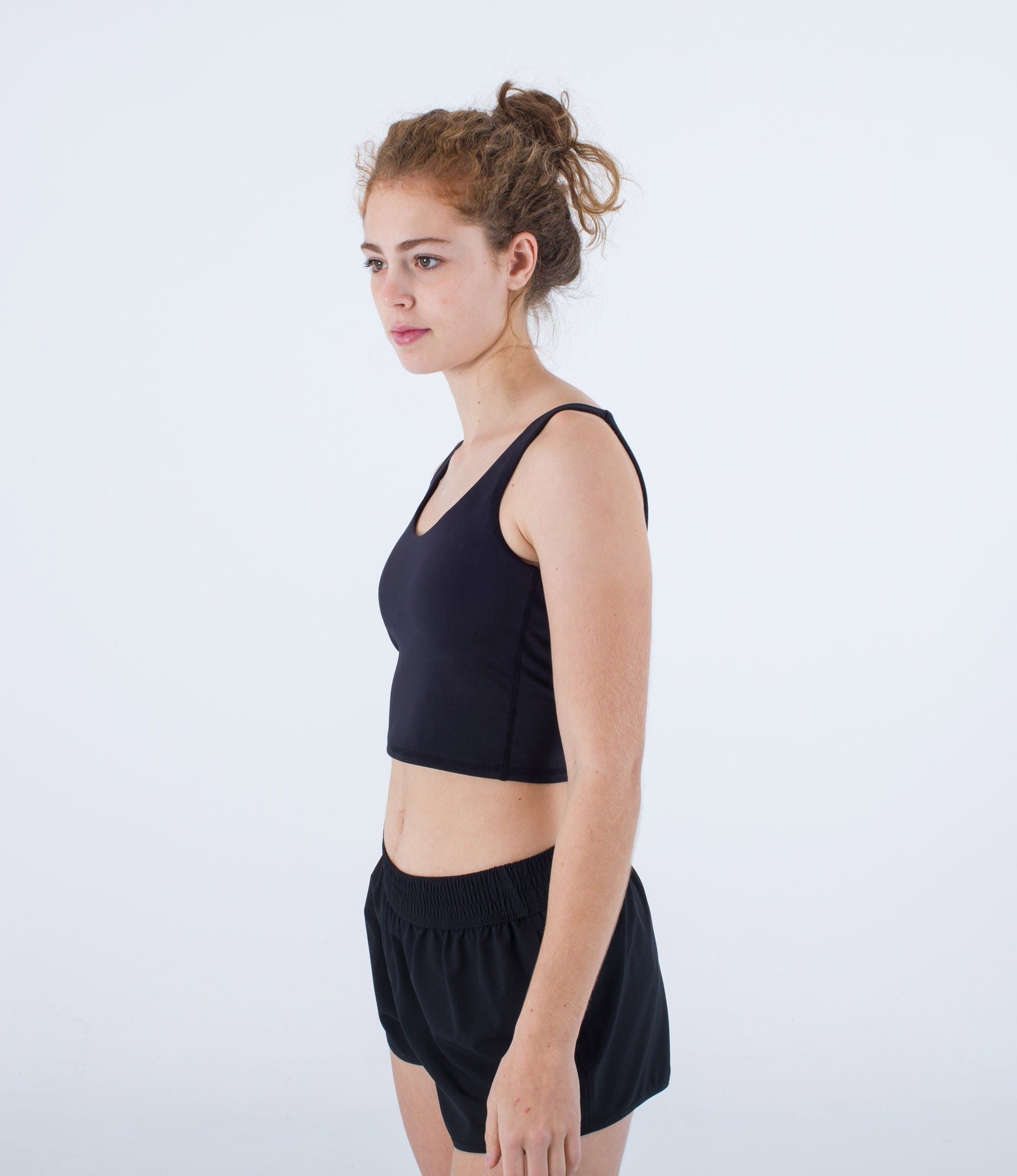 Tank top cropped women - Solid