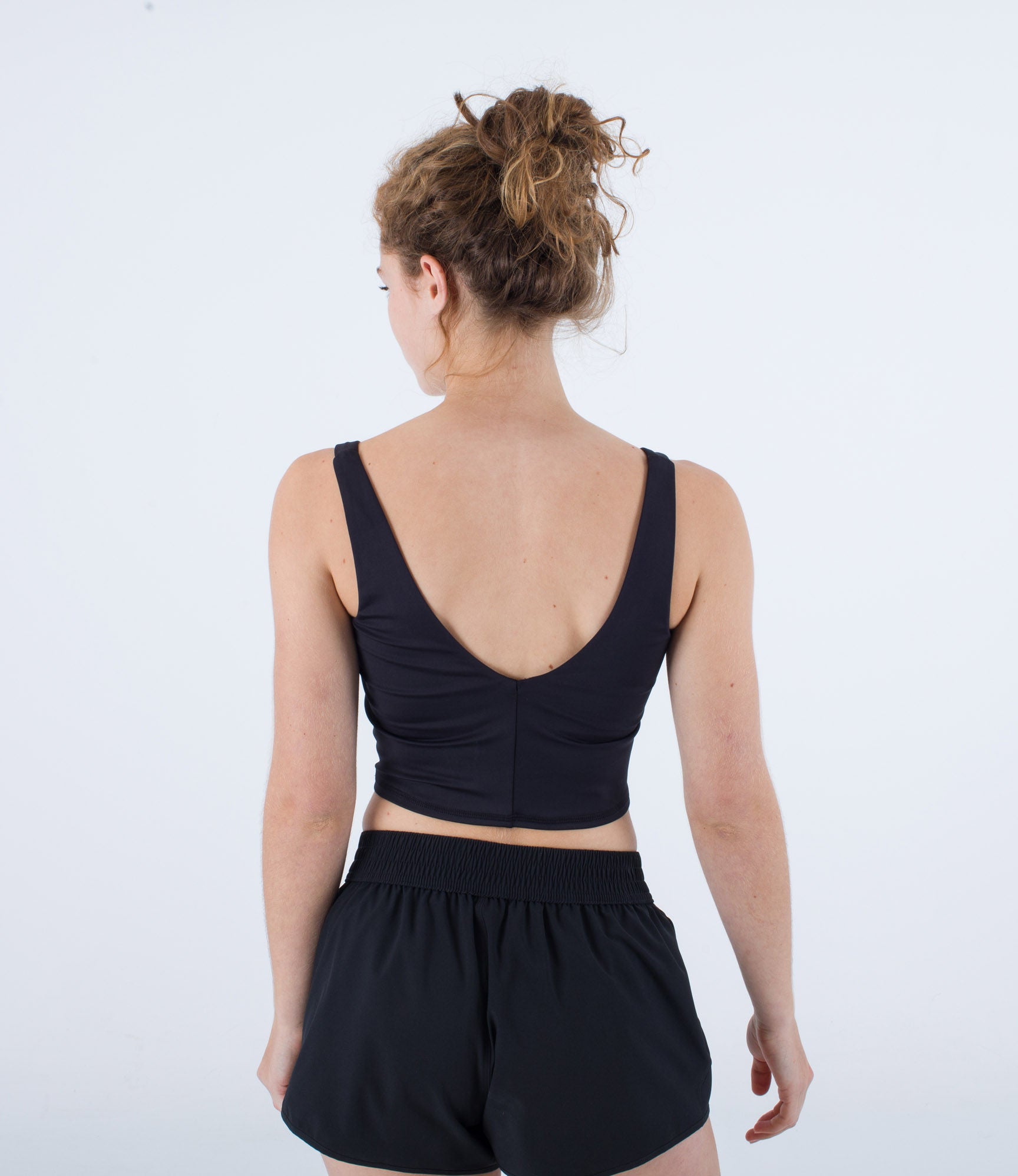 Tank top cropped women - Solid