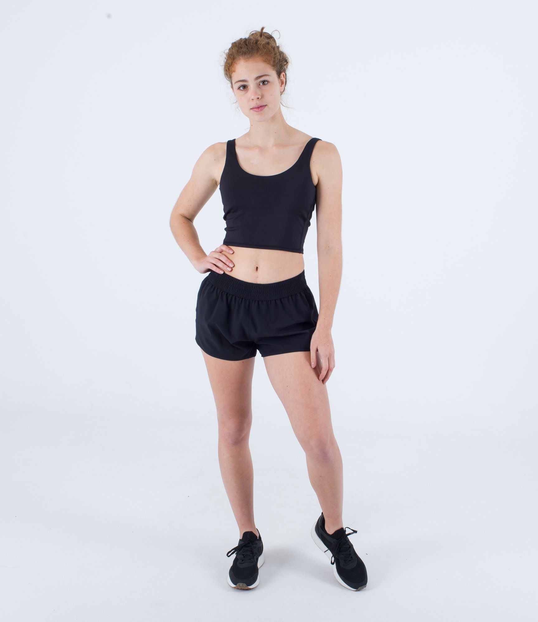 Tank top cropped women - Solid