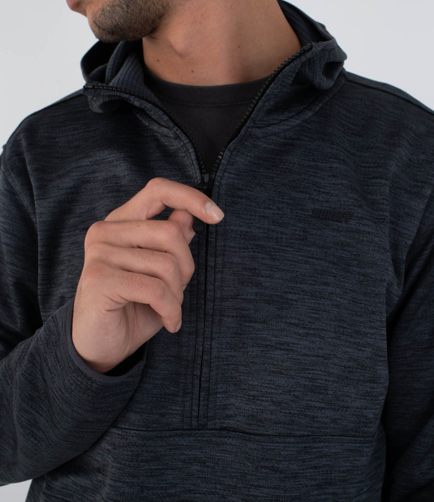 Sweat à capuche hommes  - H2O dri daybreak 1/2 zip