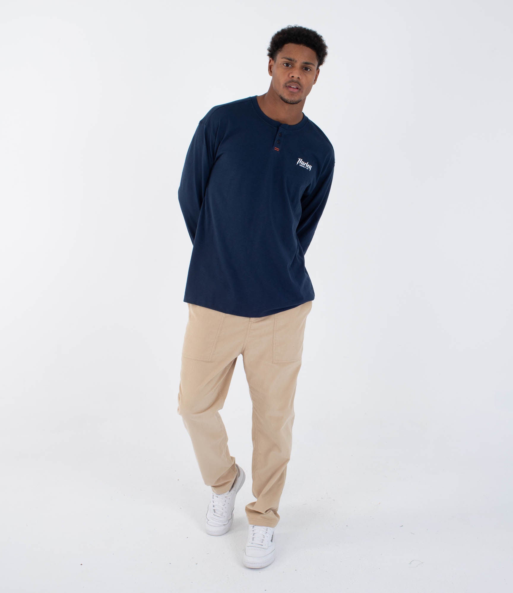 Men's long sleeve t-shirt - Merchant henley – Hurley