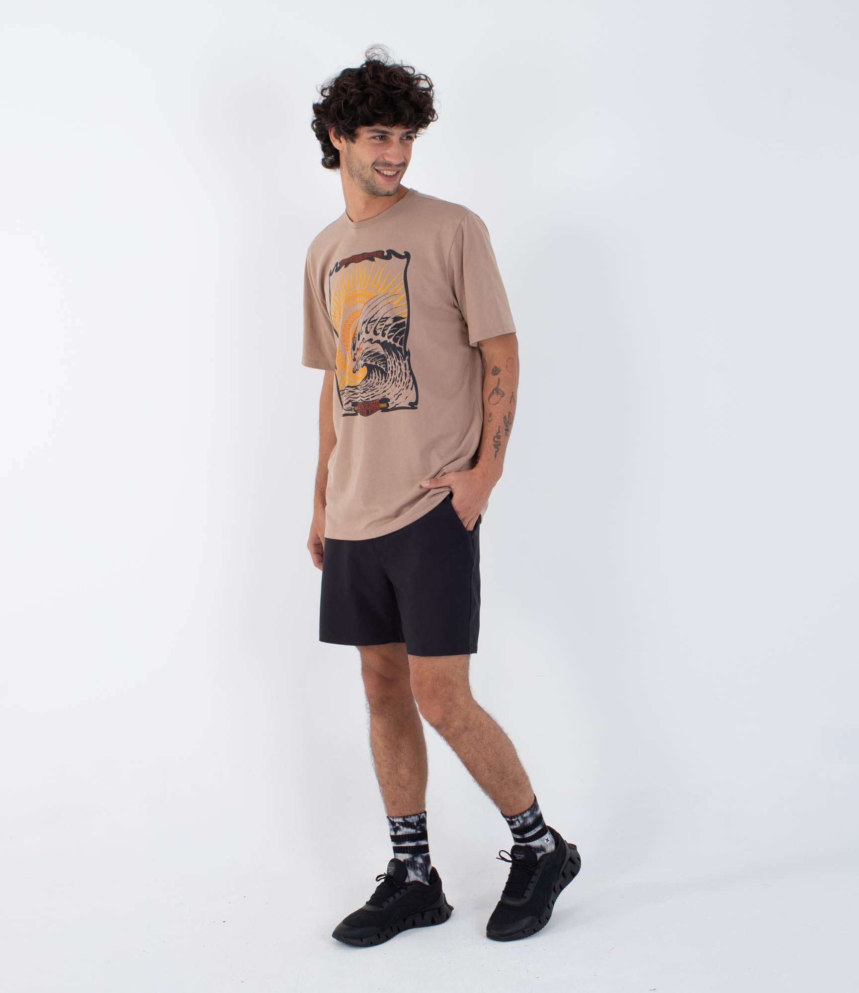 T-Shirt short sleeve men - H2O dri wave mandala