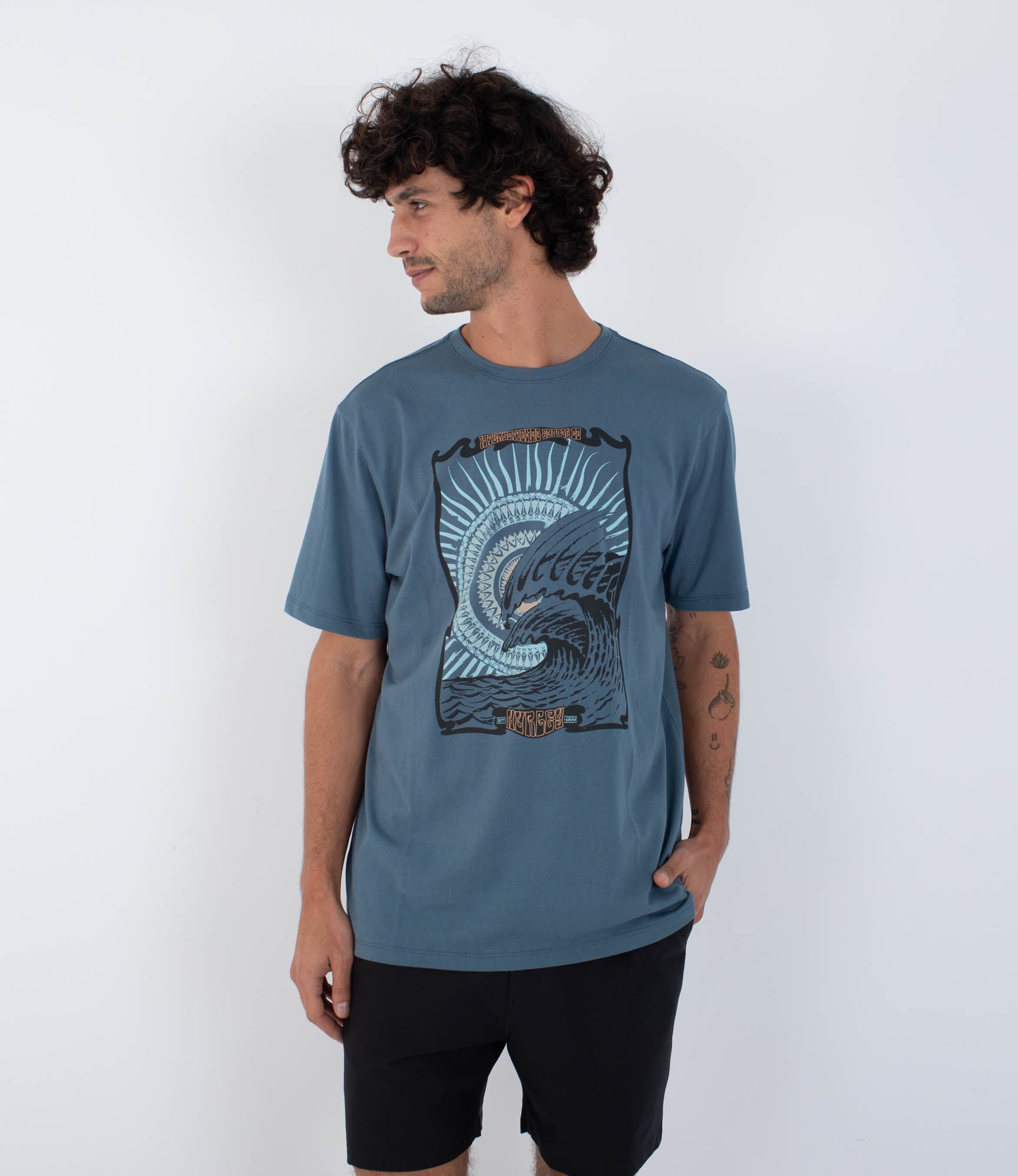 T-shirt Kurzarm Männer - H2O dri wave mandala