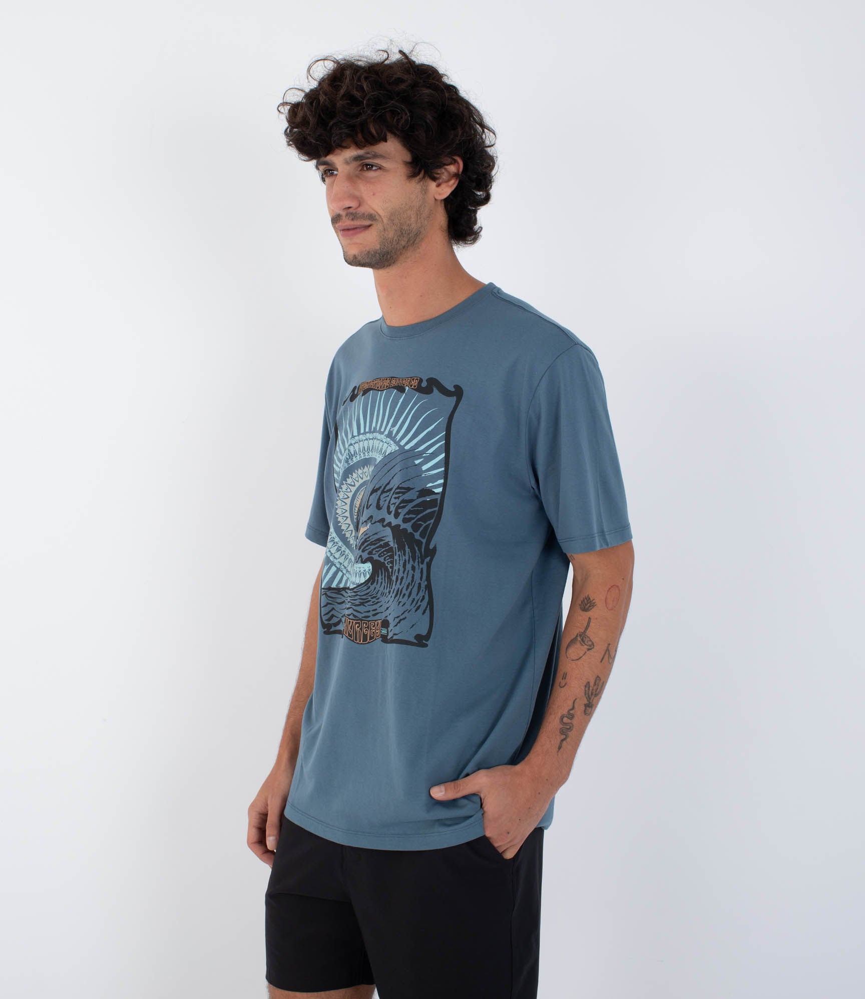 T-shirt Kurzarm Männer - H2O dri wave mandala