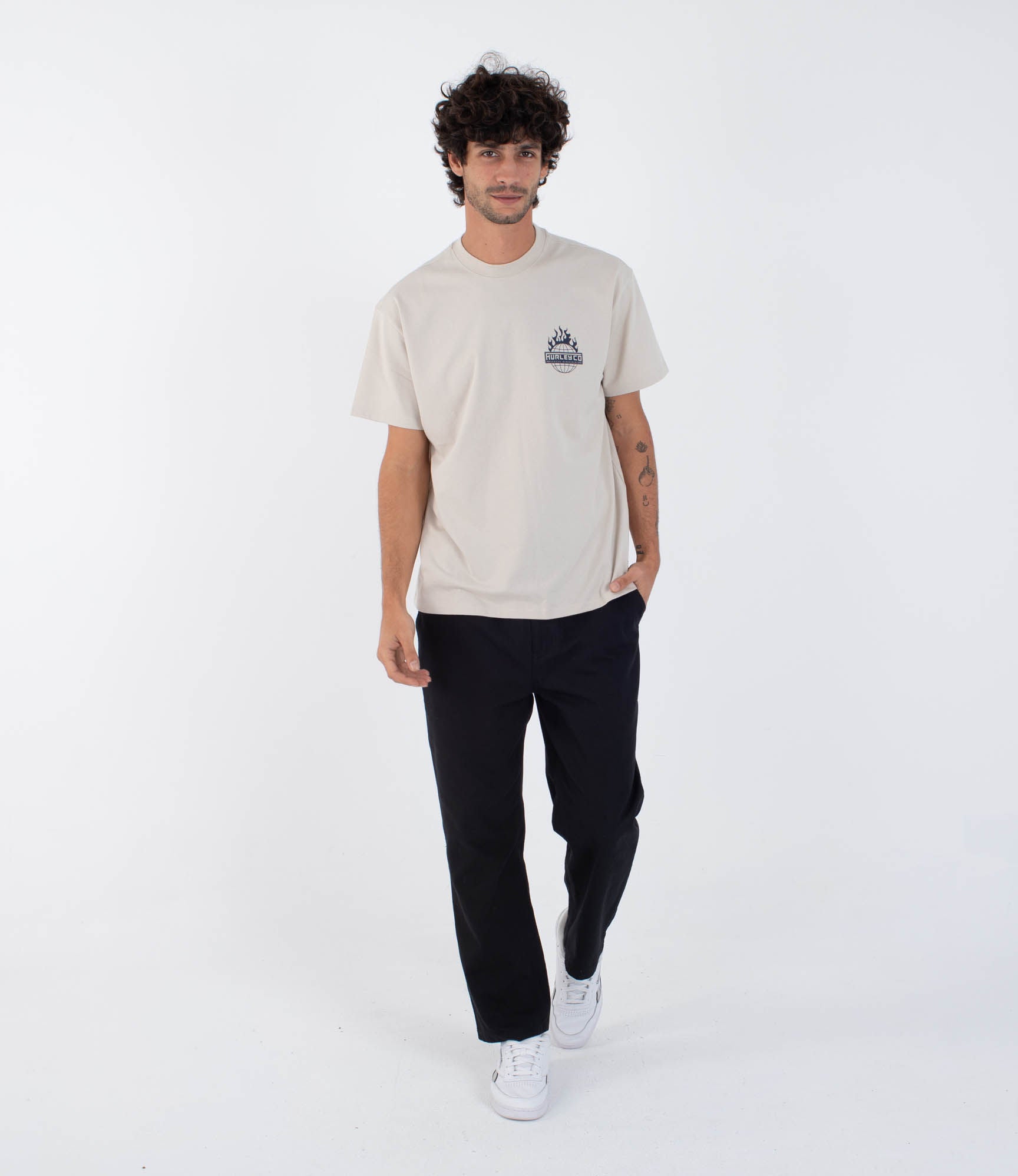 T-Shirt short sleeve men - Global fire