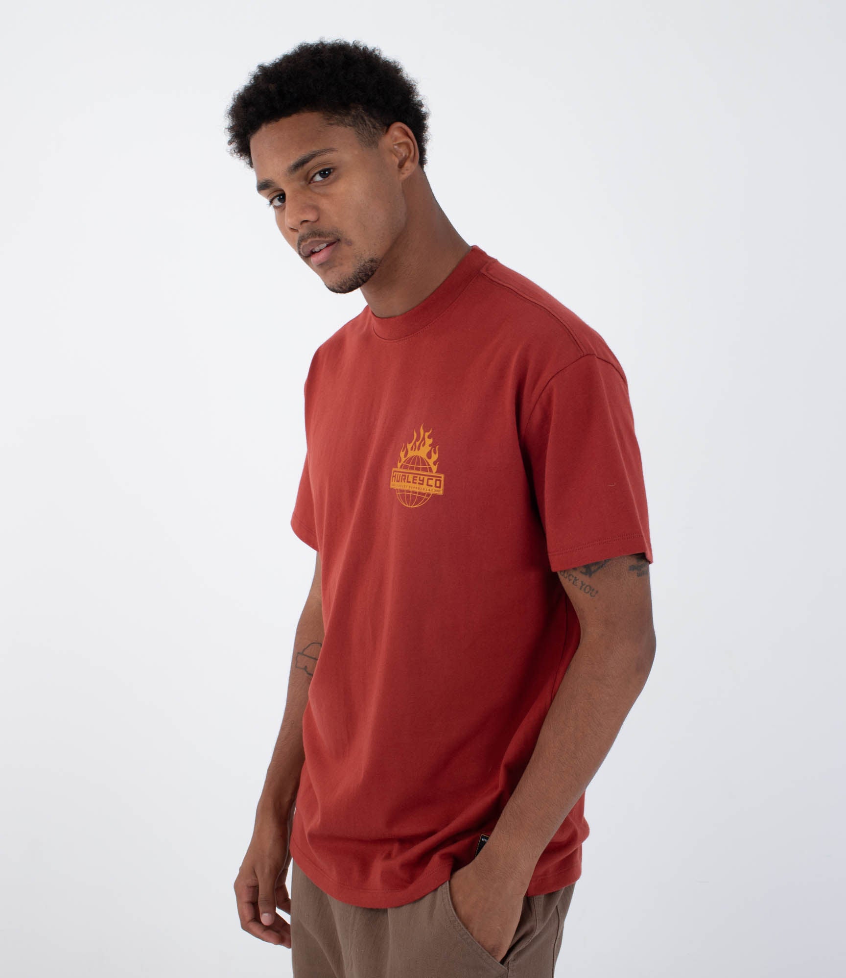 T-shirt Kurzarm Männer - Global fire