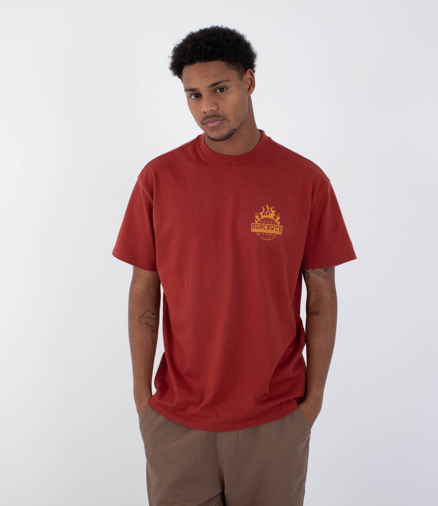 T-shirt Kurzarm Männer - Global fire