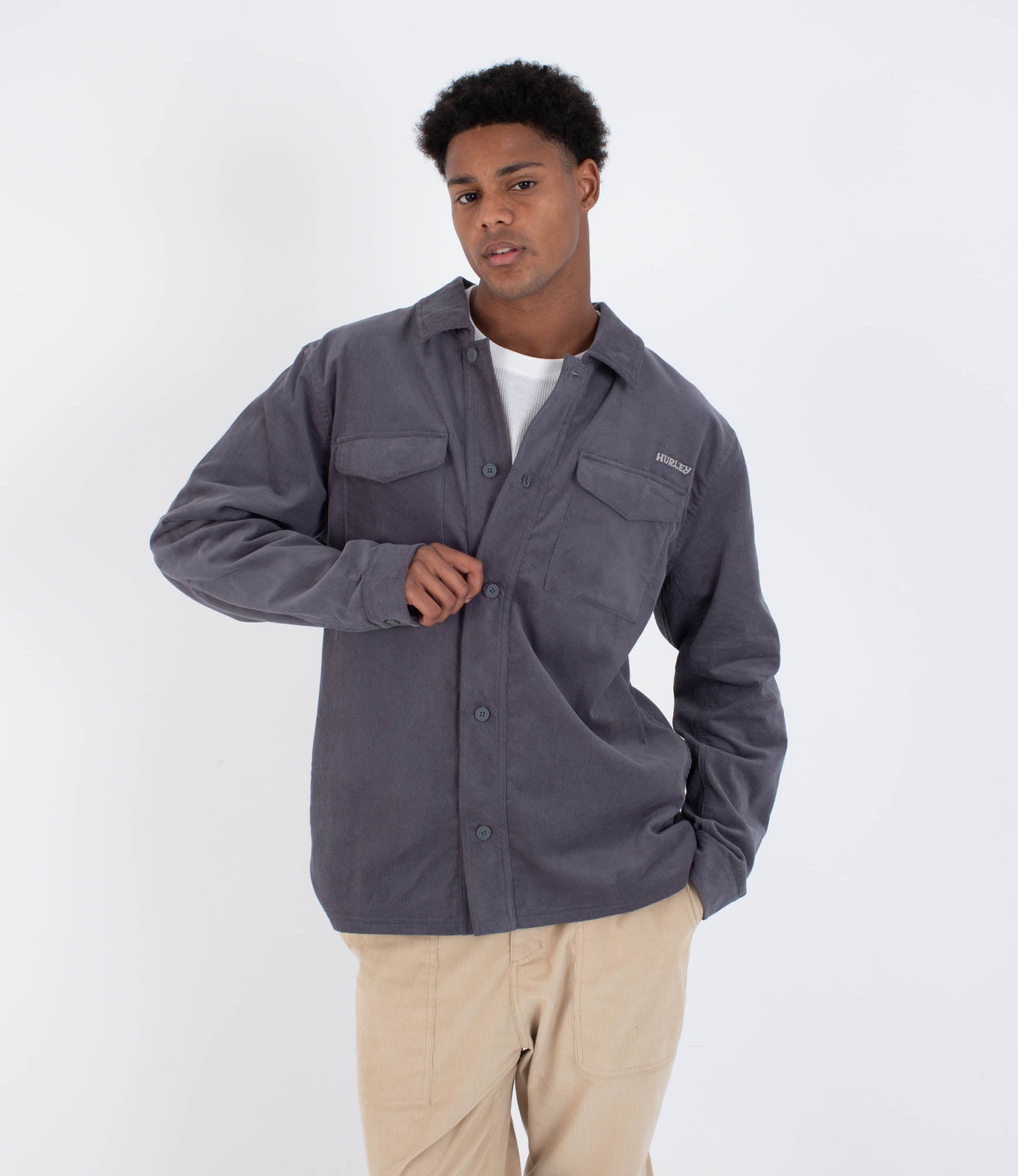 Camisa manga larga hombre - Lido cord