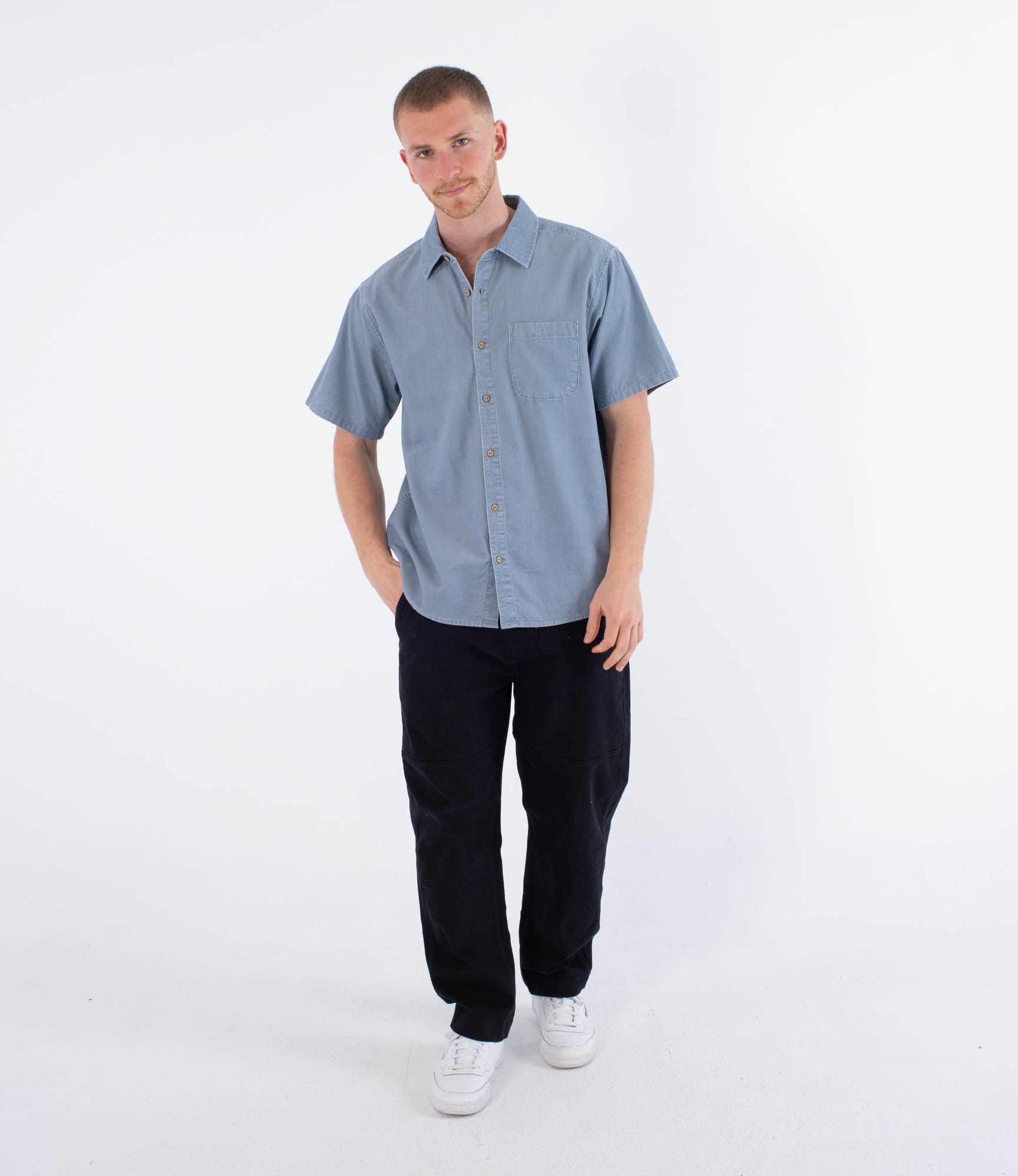 Ward cord - Men's short sleeve shirt