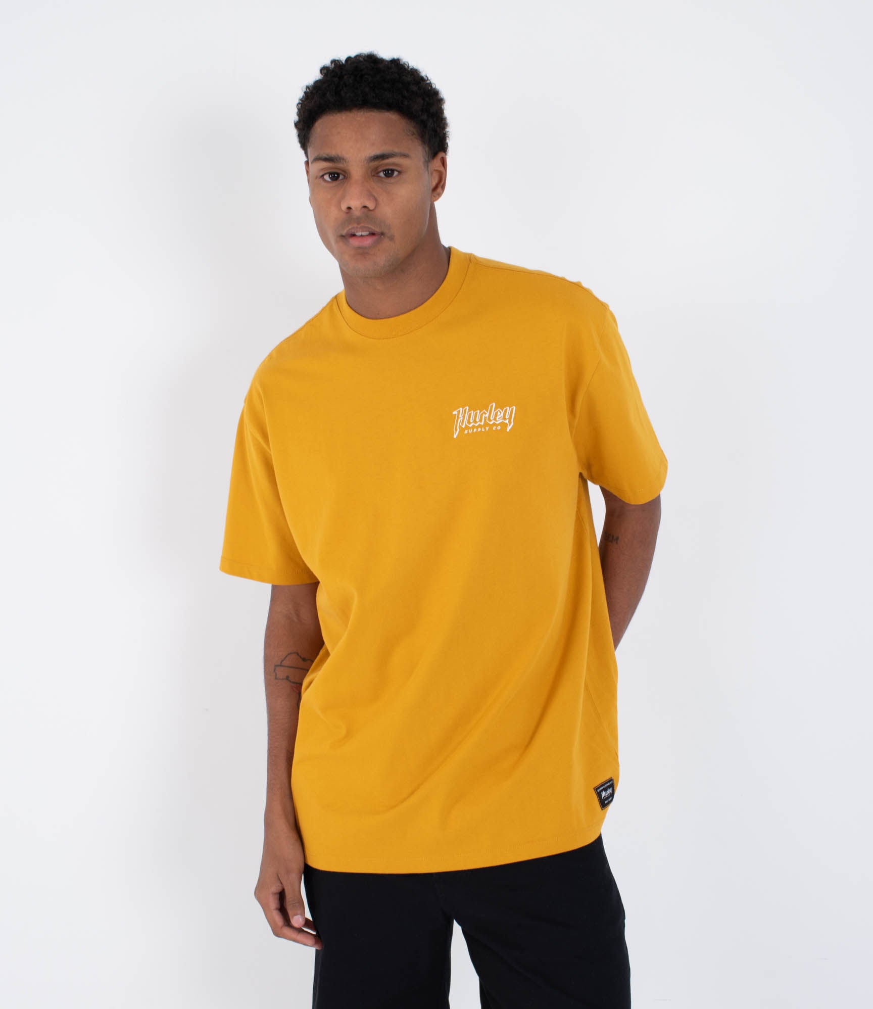 T-shirt Kurzarm männer - Built outline