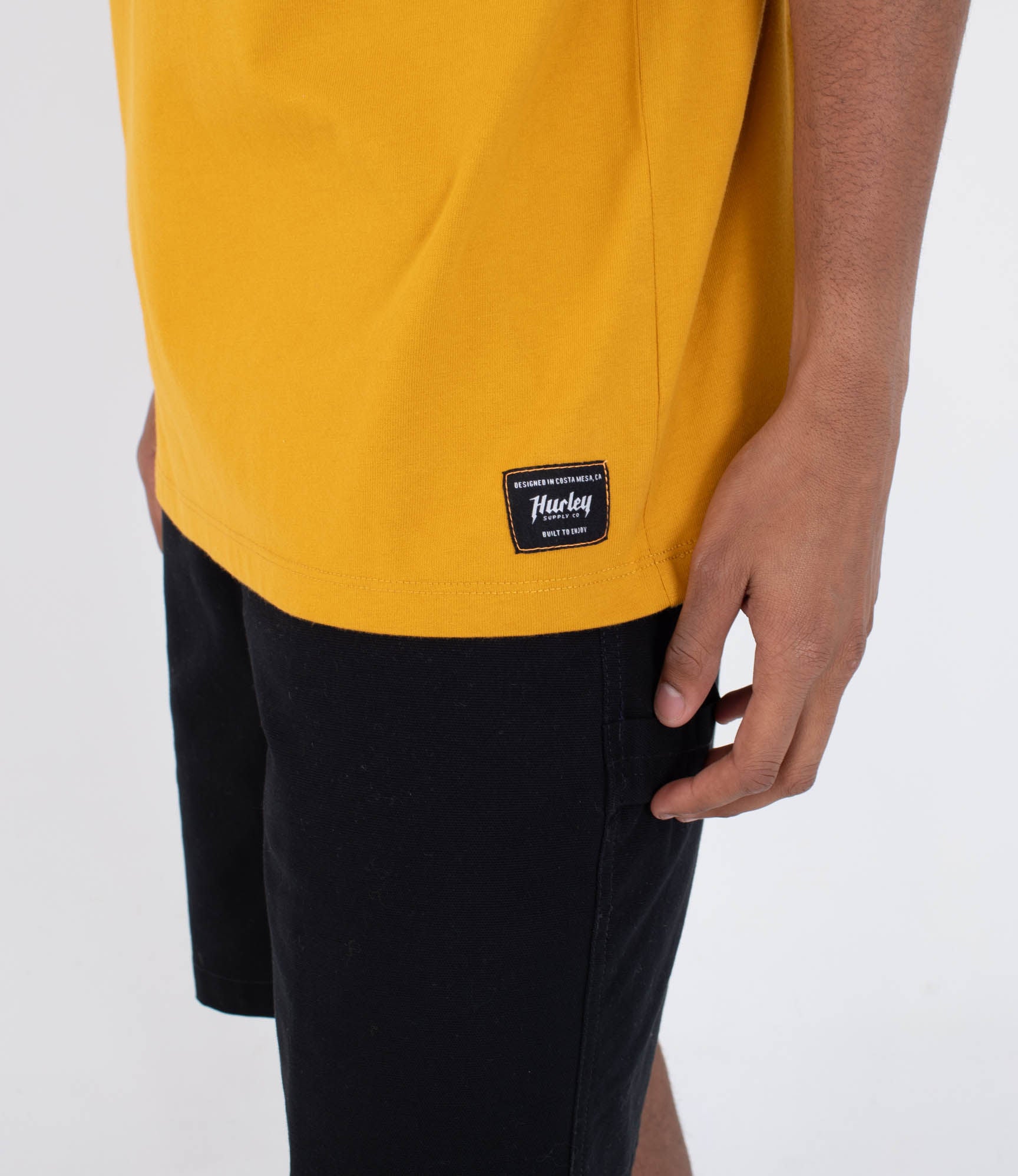 T-shirt Kurzarm männer - Built outline