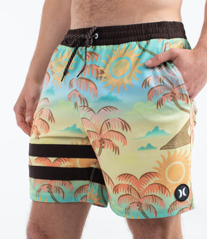 Boardshort 17" men - Phantom eco block party volley