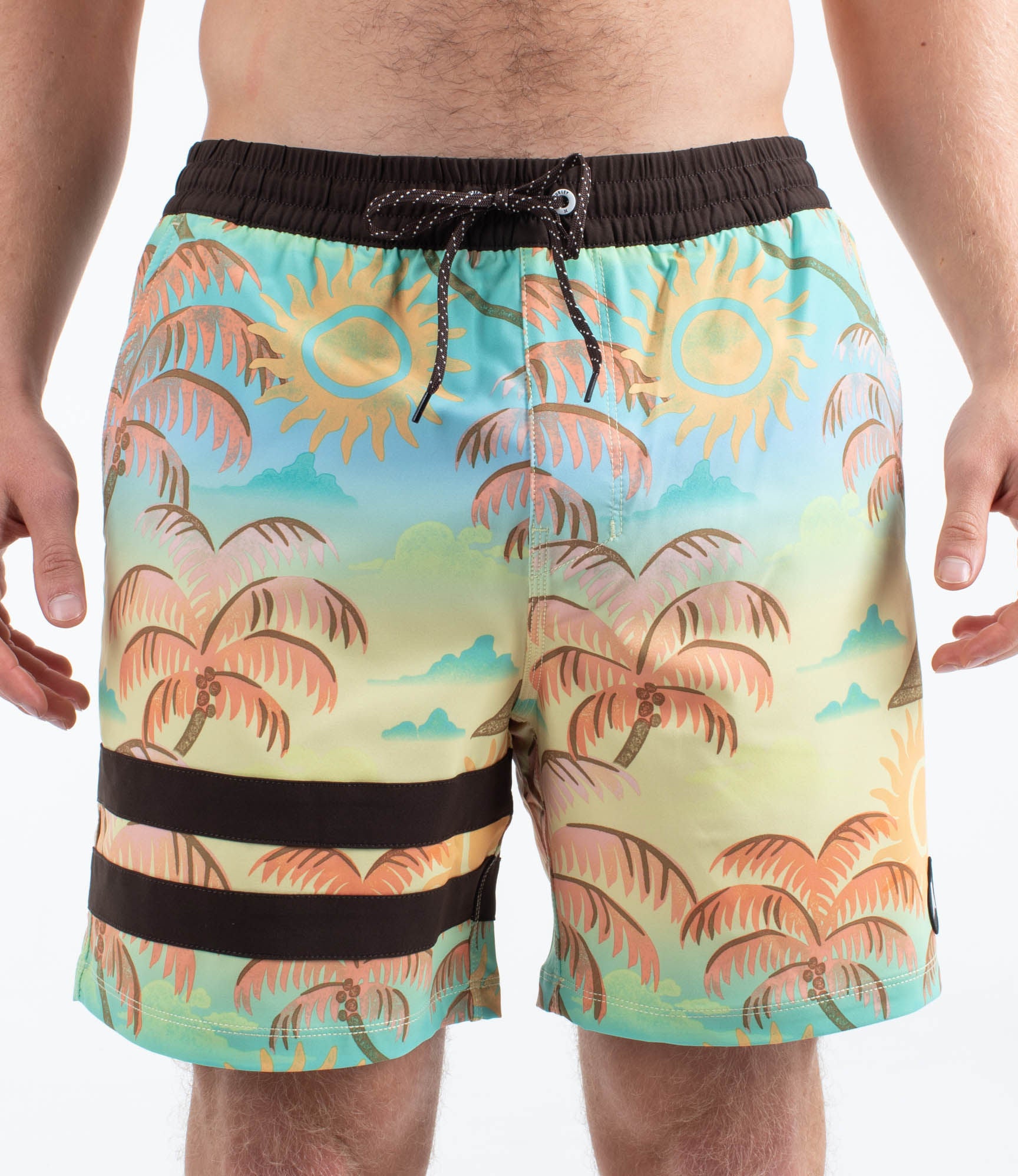 Boardshort 17" men - Phantom eco block party volley