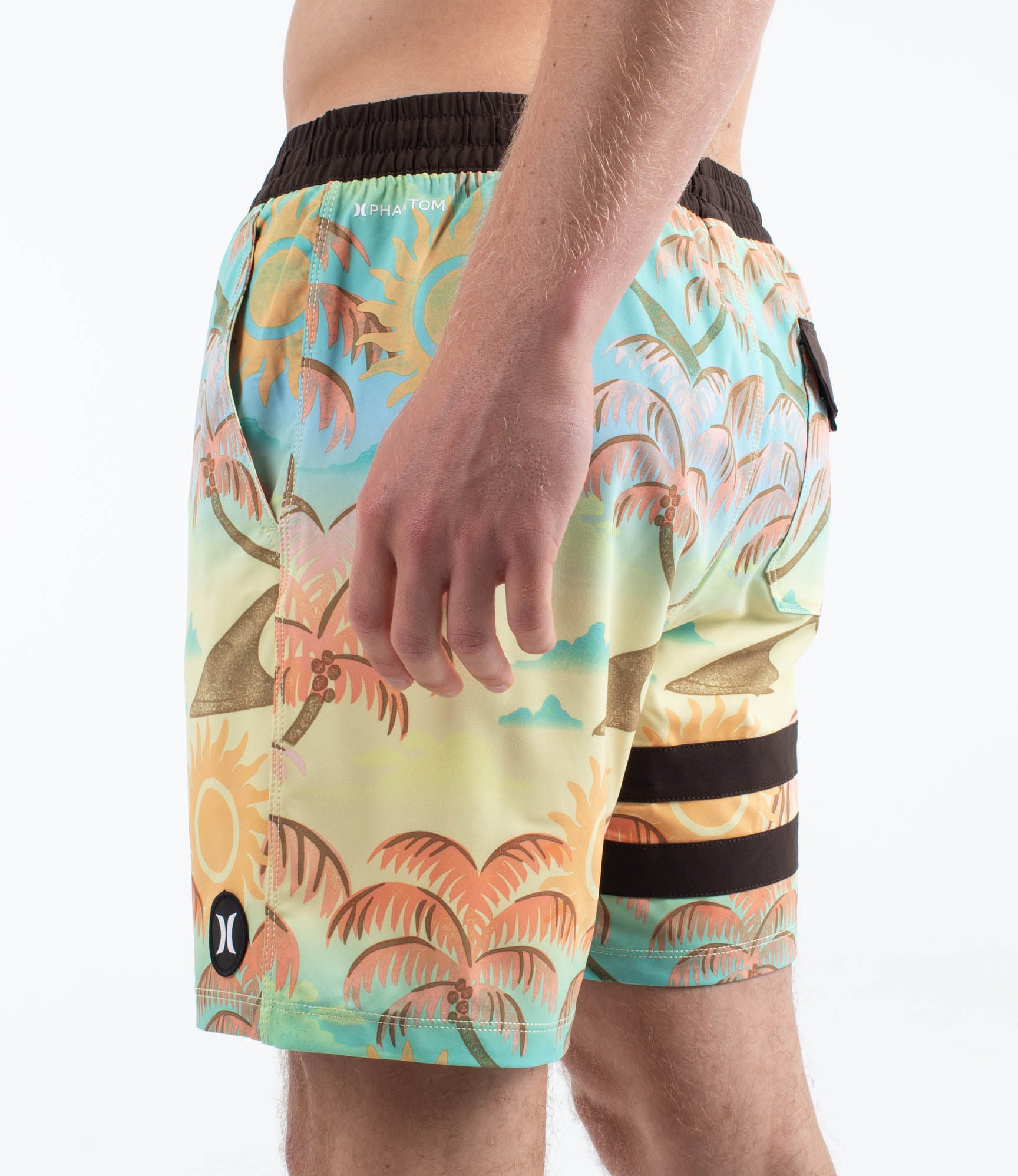 Boardshort 17" men - Phantom eco block party volley