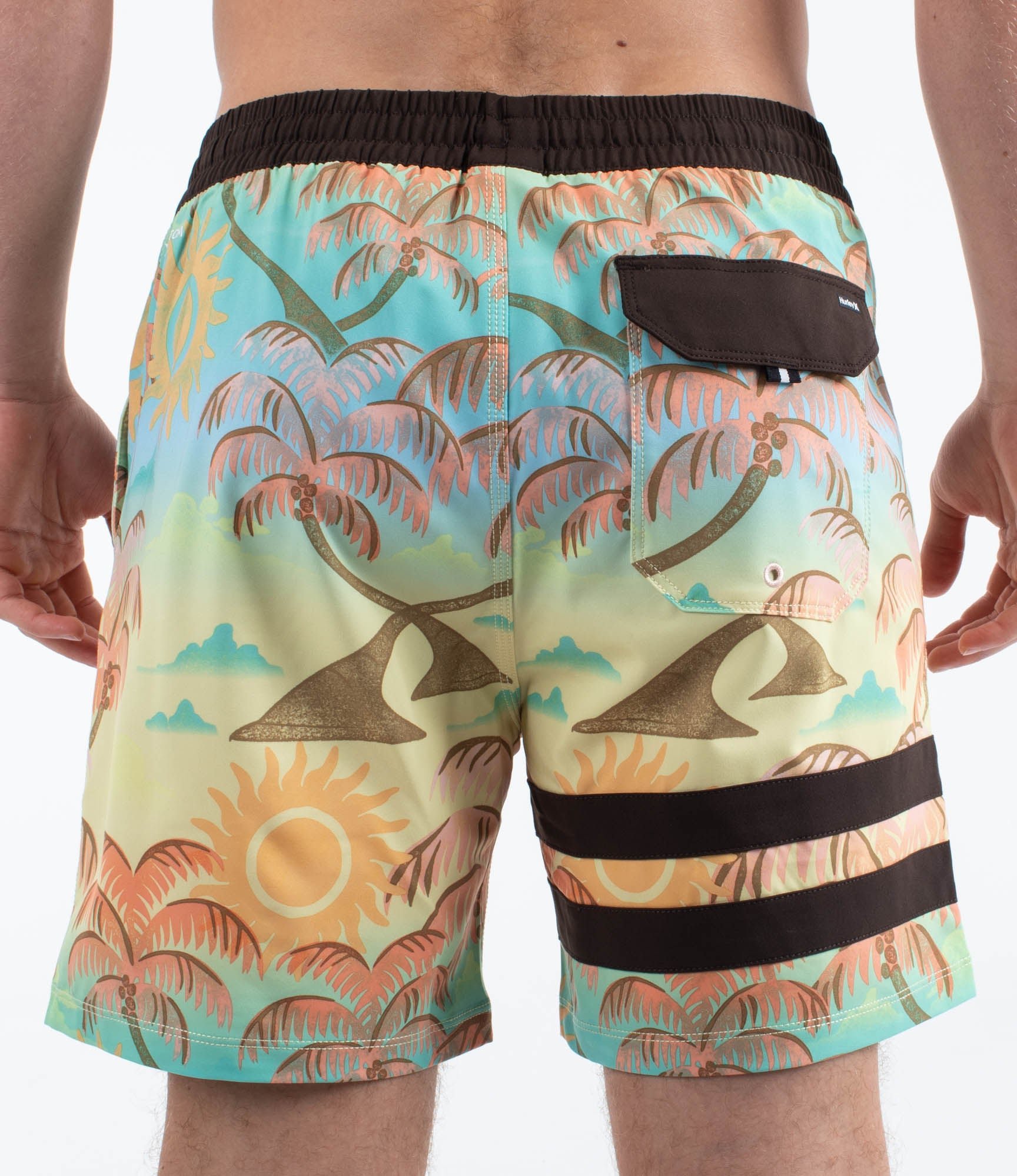 Boardshort 17" men - Phantom eco block party volley