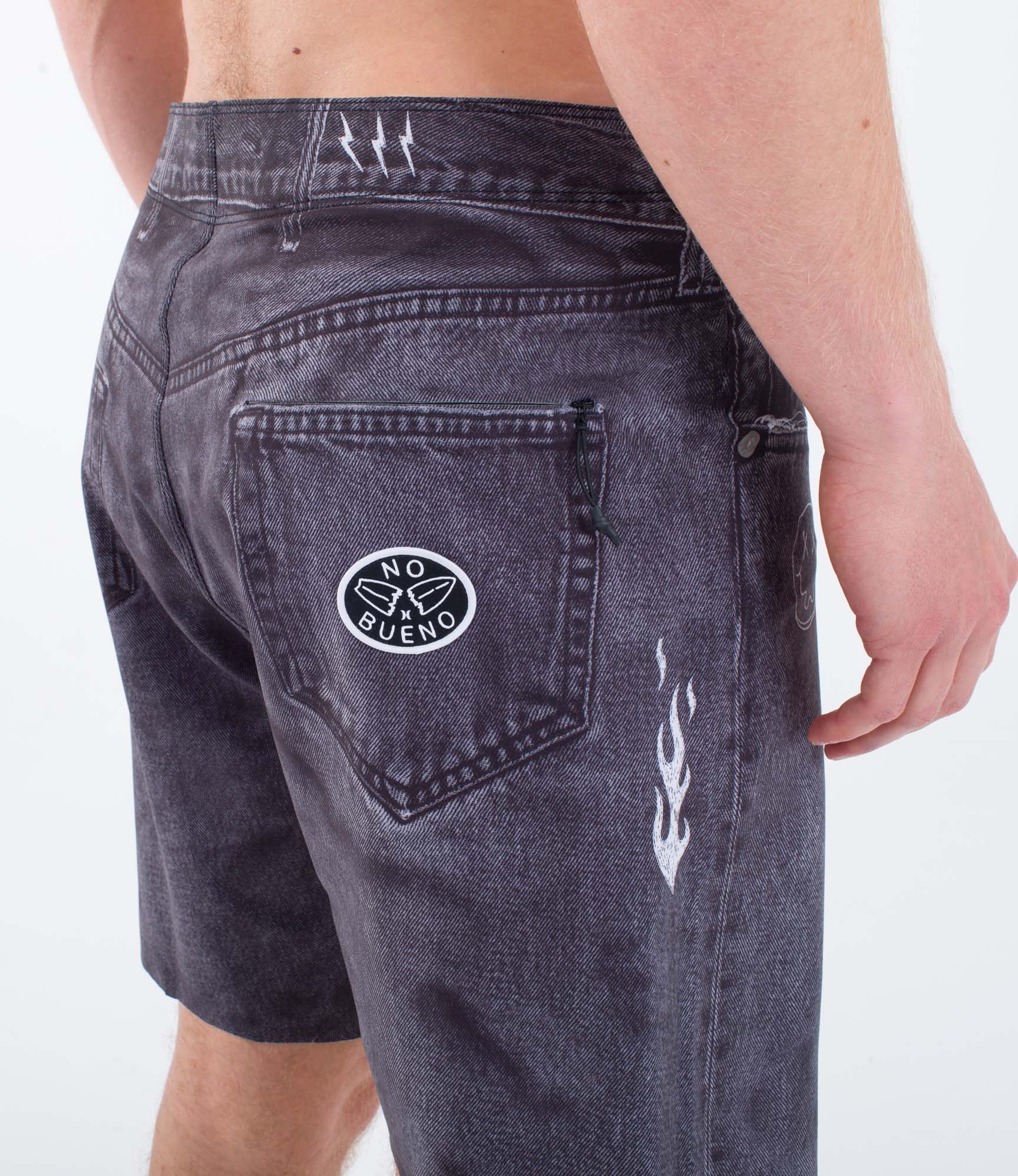 Boardshort 18" men - Phantom eco denim