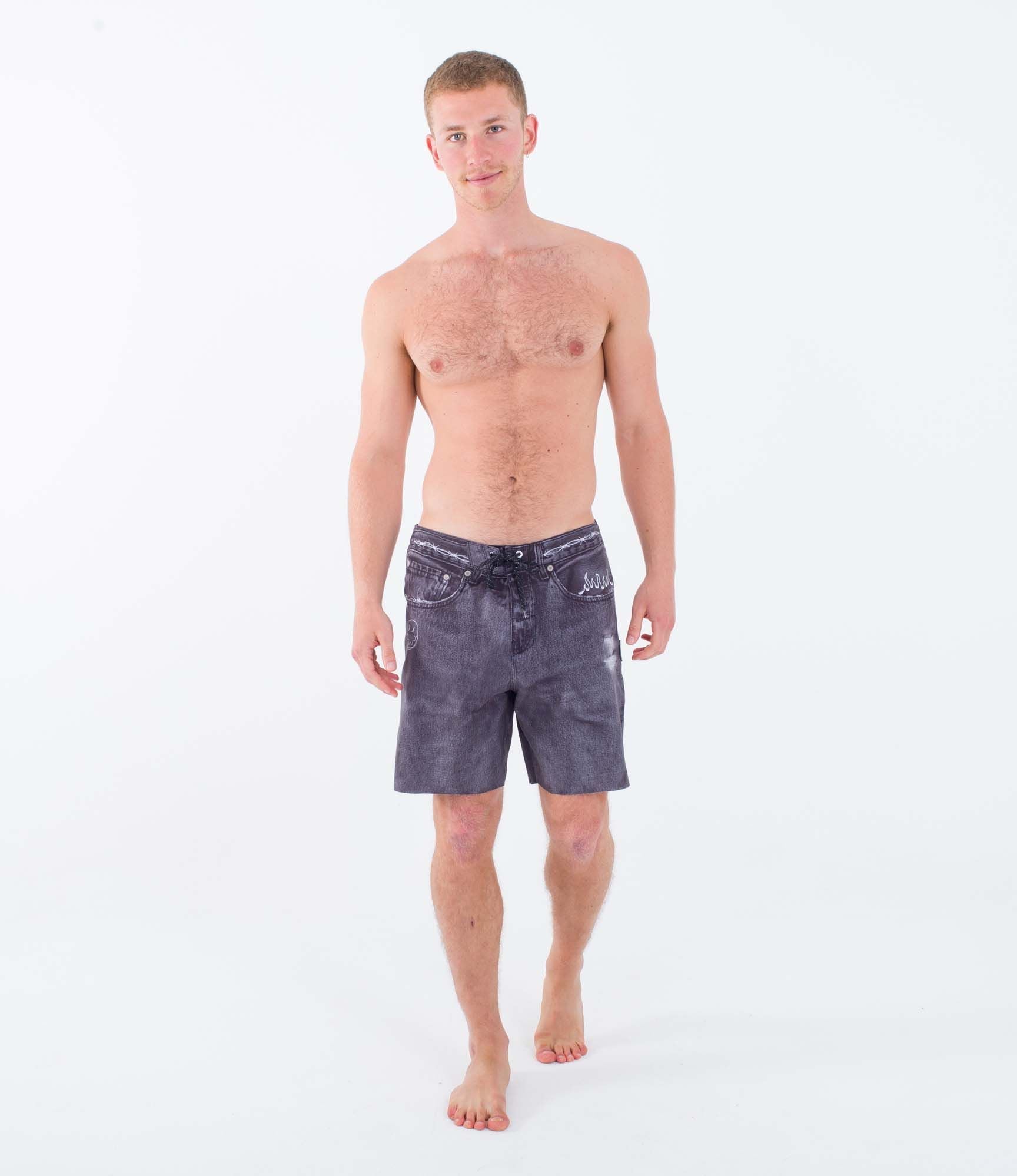 Boardshort 18" men - Phantom eco denim