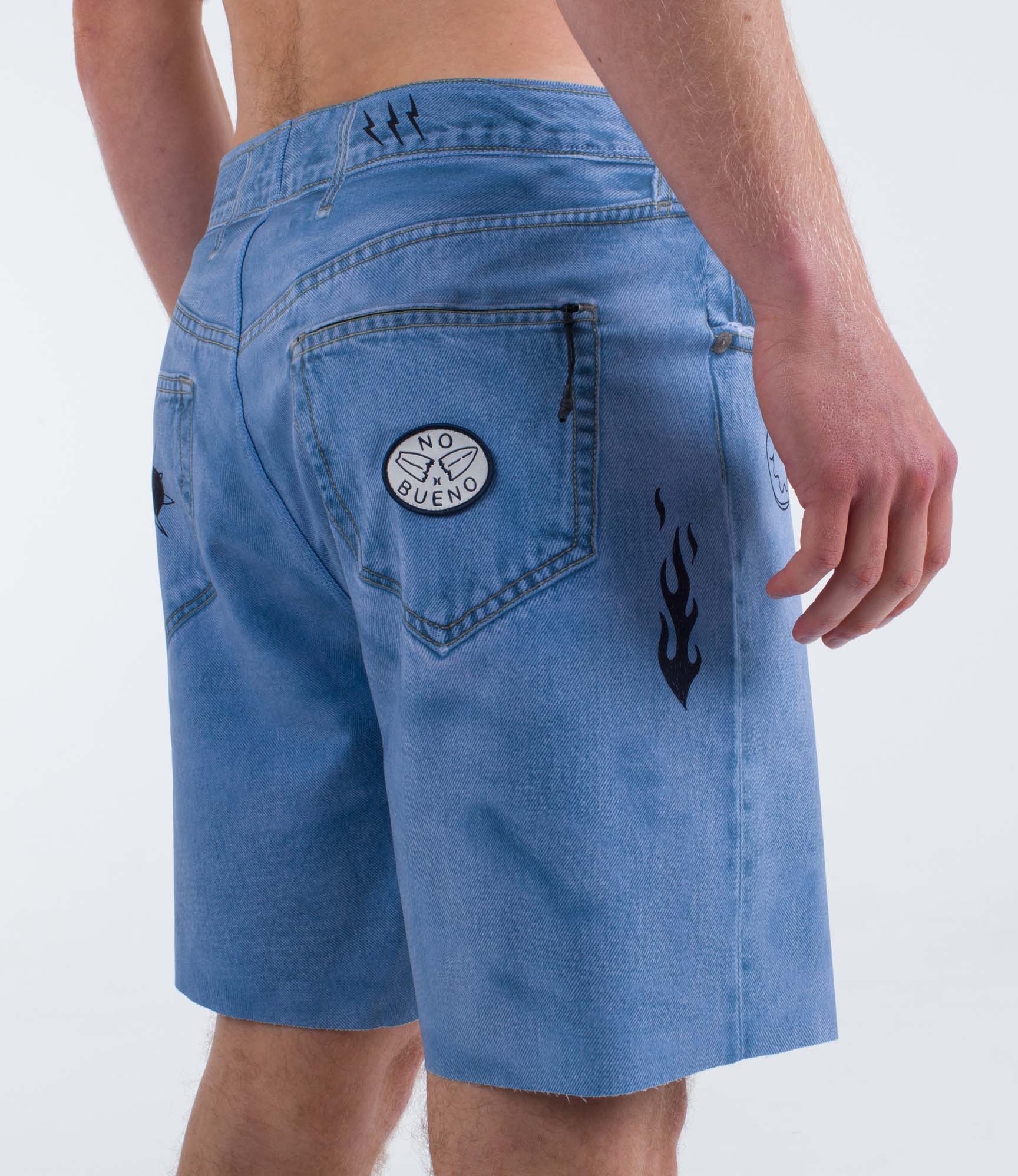 Boardshort 18" hombre - Phantom eco denim