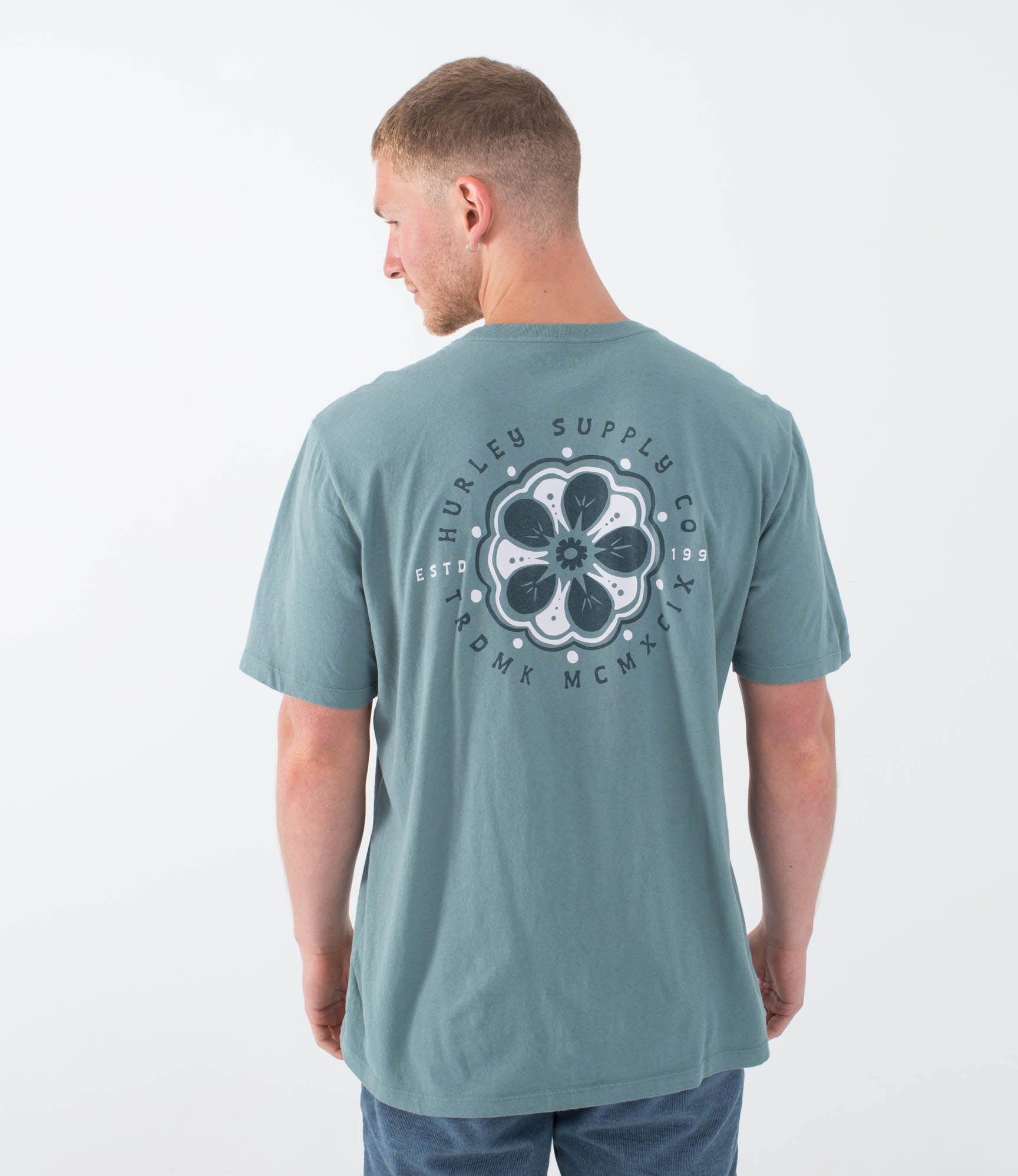 T-shirt Kurzarm männer - Flowered