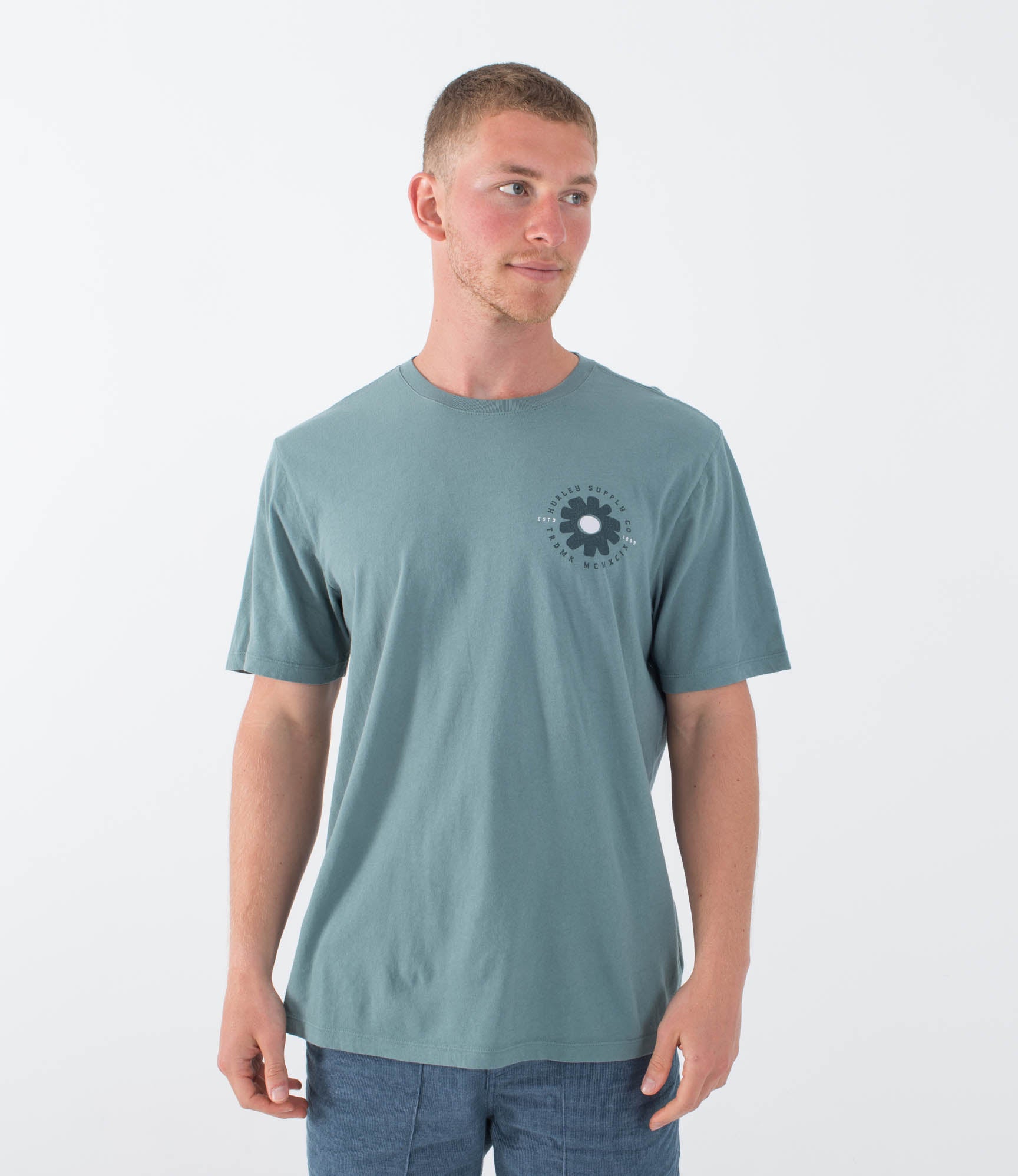 T-shirt Kurzarm männer - Flowered