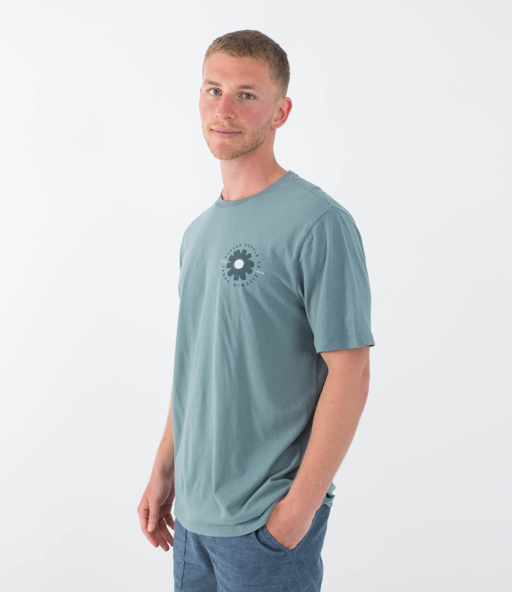 T-shirt Kurzarm männer - Flowered