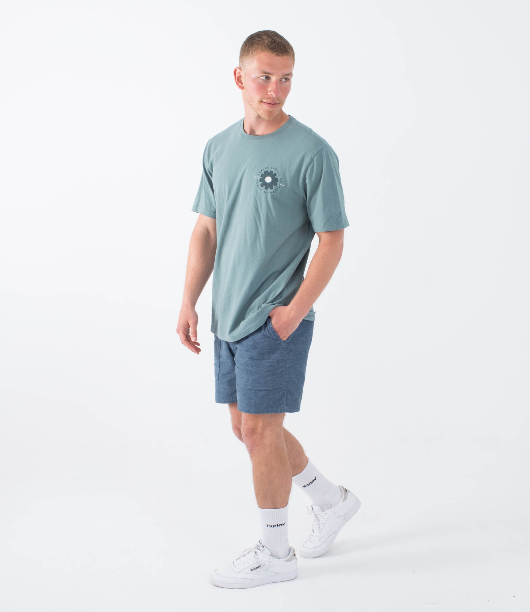 T-shirt Kurzarm männer - Flowered