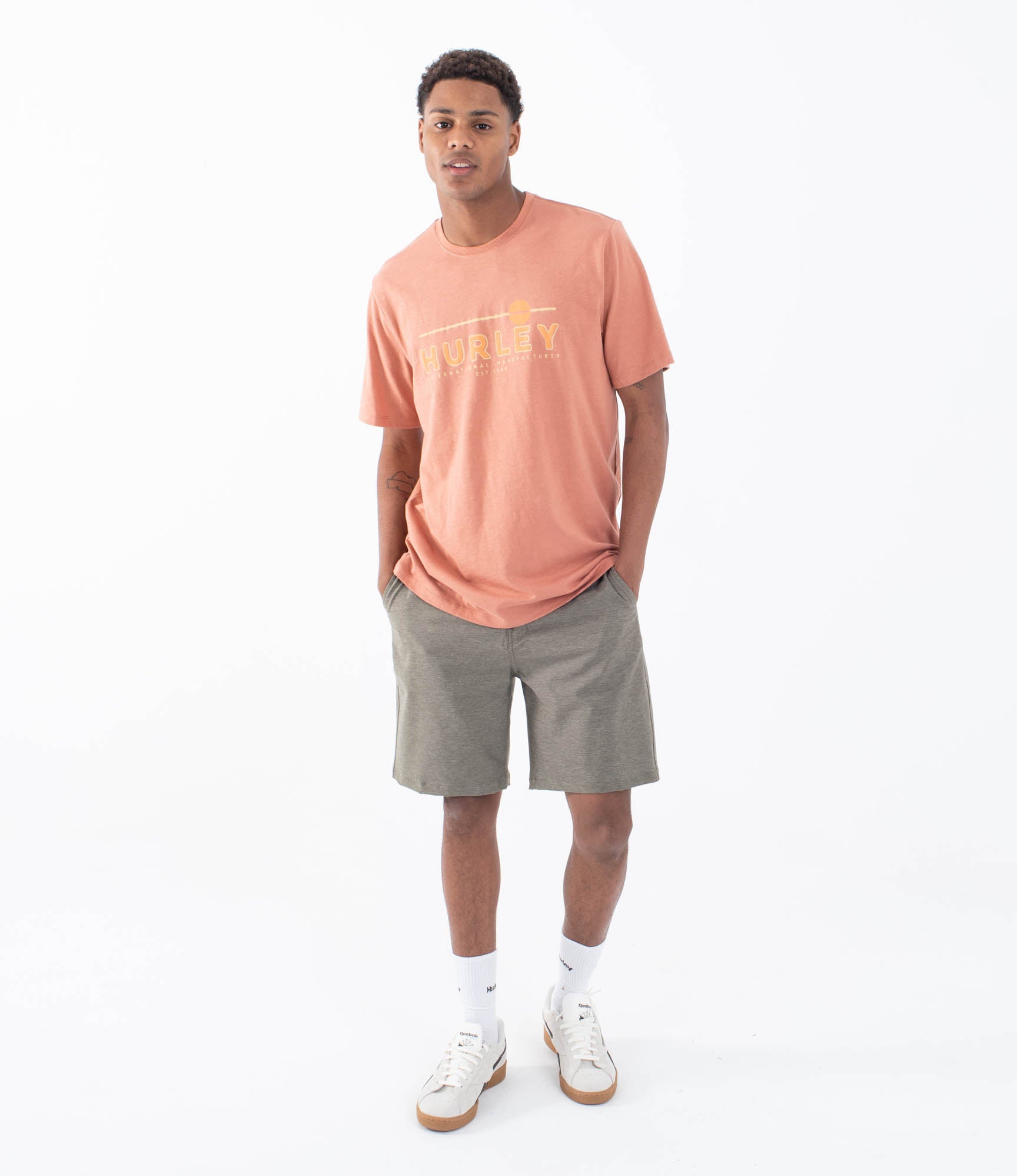 T-shirt Kurzarm männer - Sunlined slub