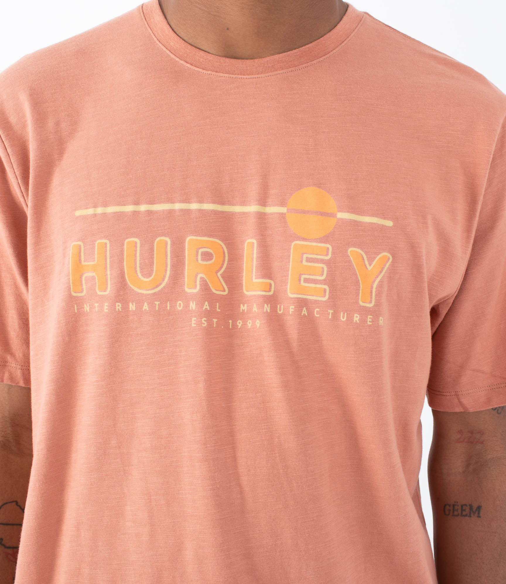 T-shirt Kurzarm männer - Sunlined slub