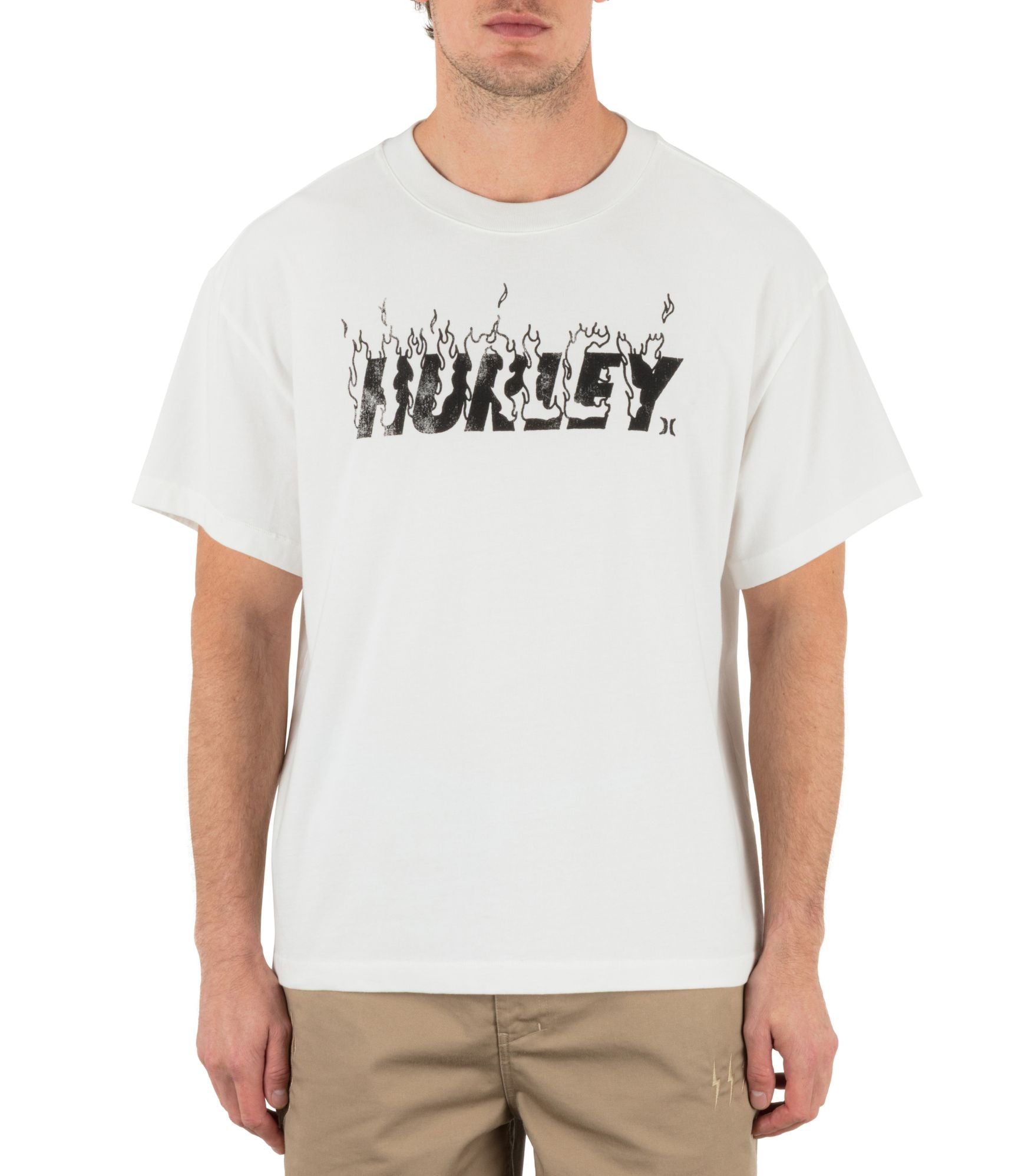 T-shirt Kurzarm männer - Hurley on fire