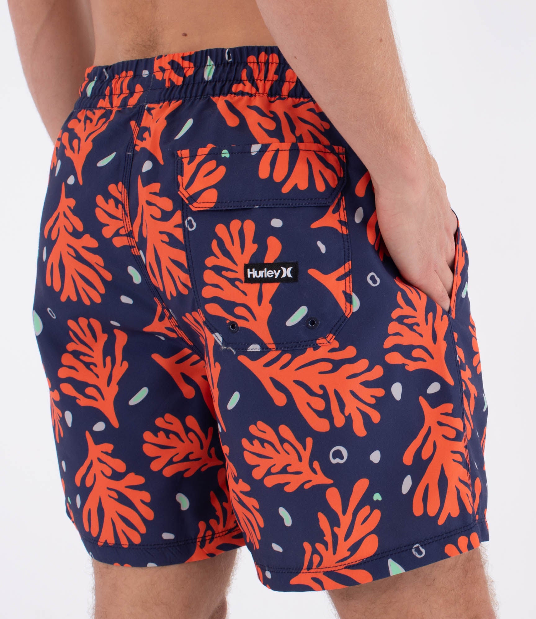 Boardshort hombre - Volley icon coral