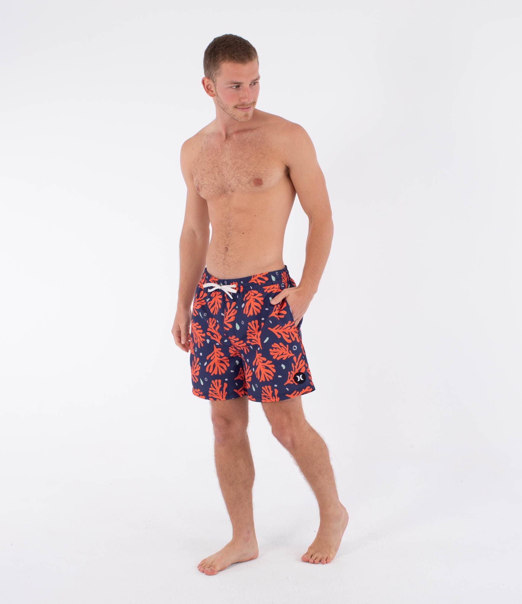 Boardshort hombre - Volley icon coral