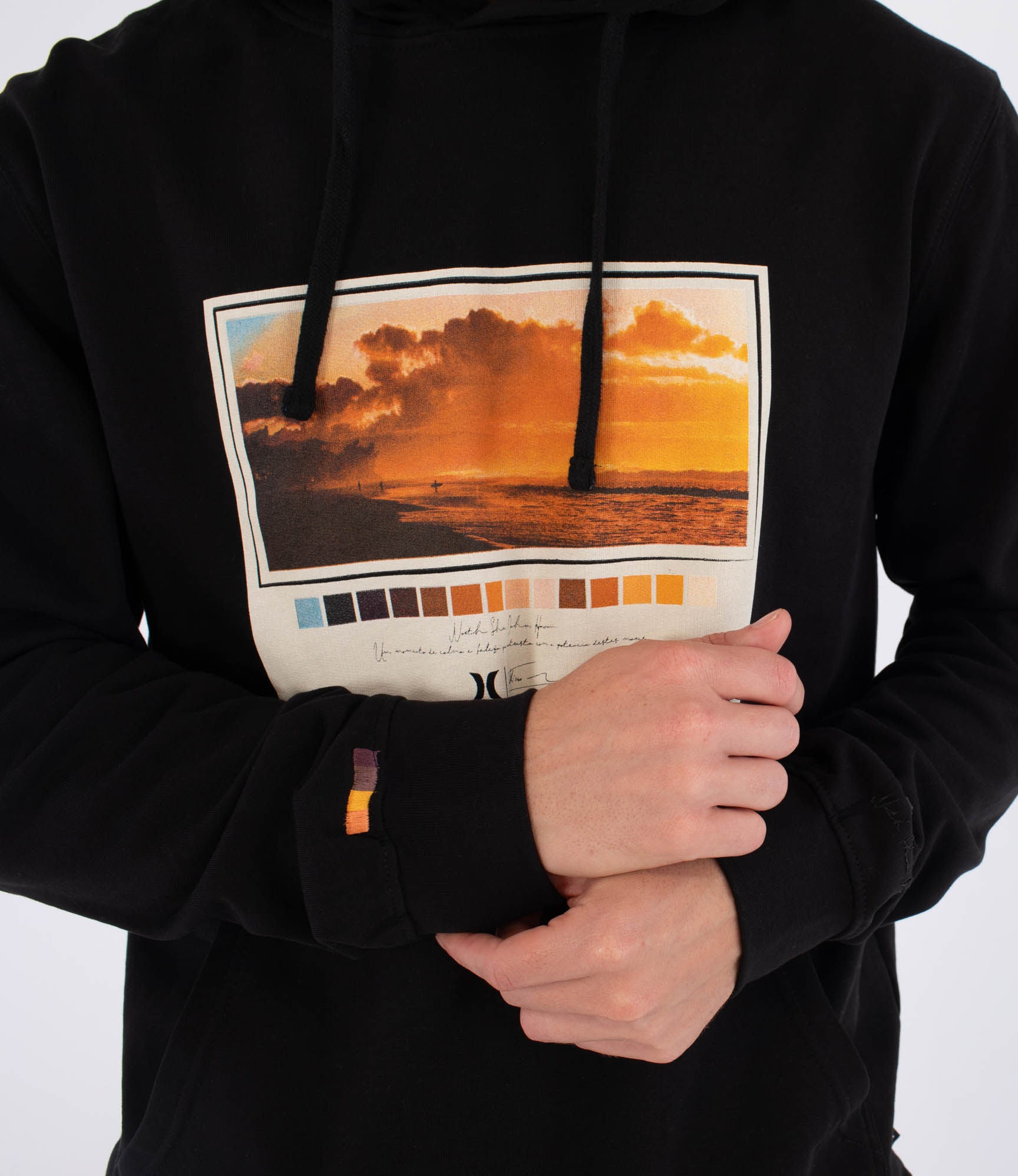 Sweat à capuche hommes  - Bcnsk8 washed