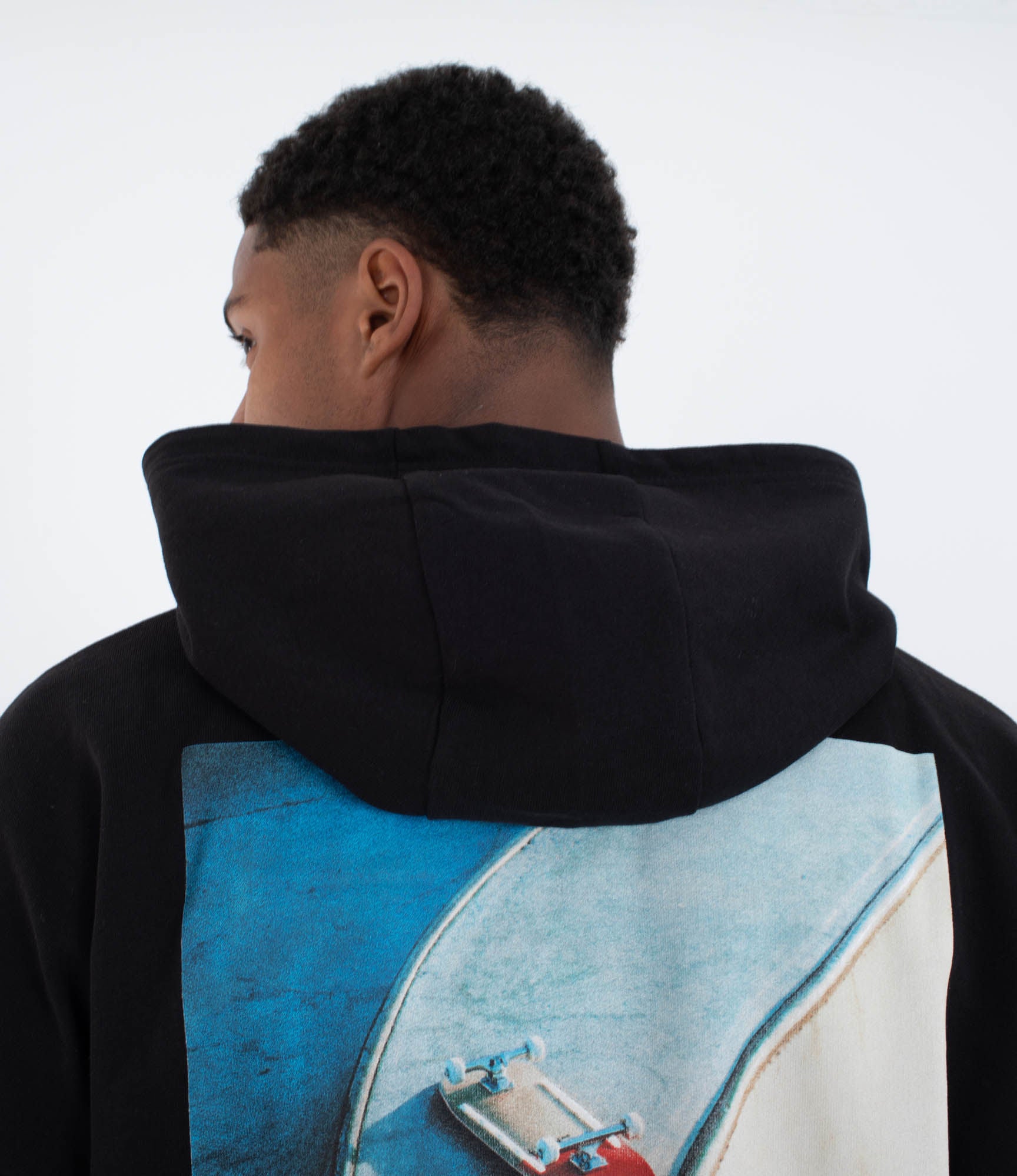 Sweat à capuche hommes  - Bcnsk8 washed