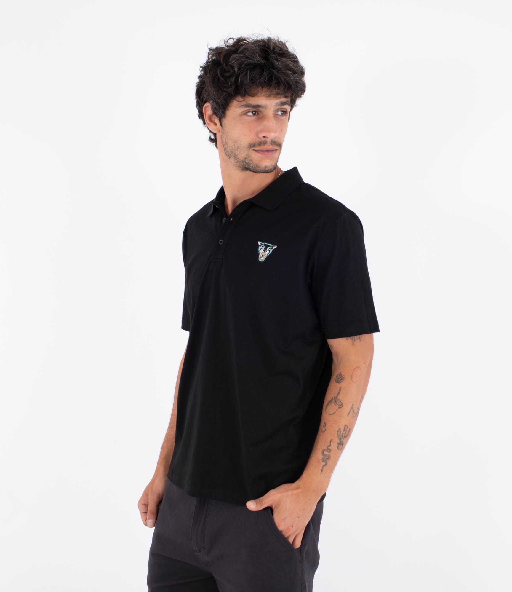 Men's short sleeve polo - H2O