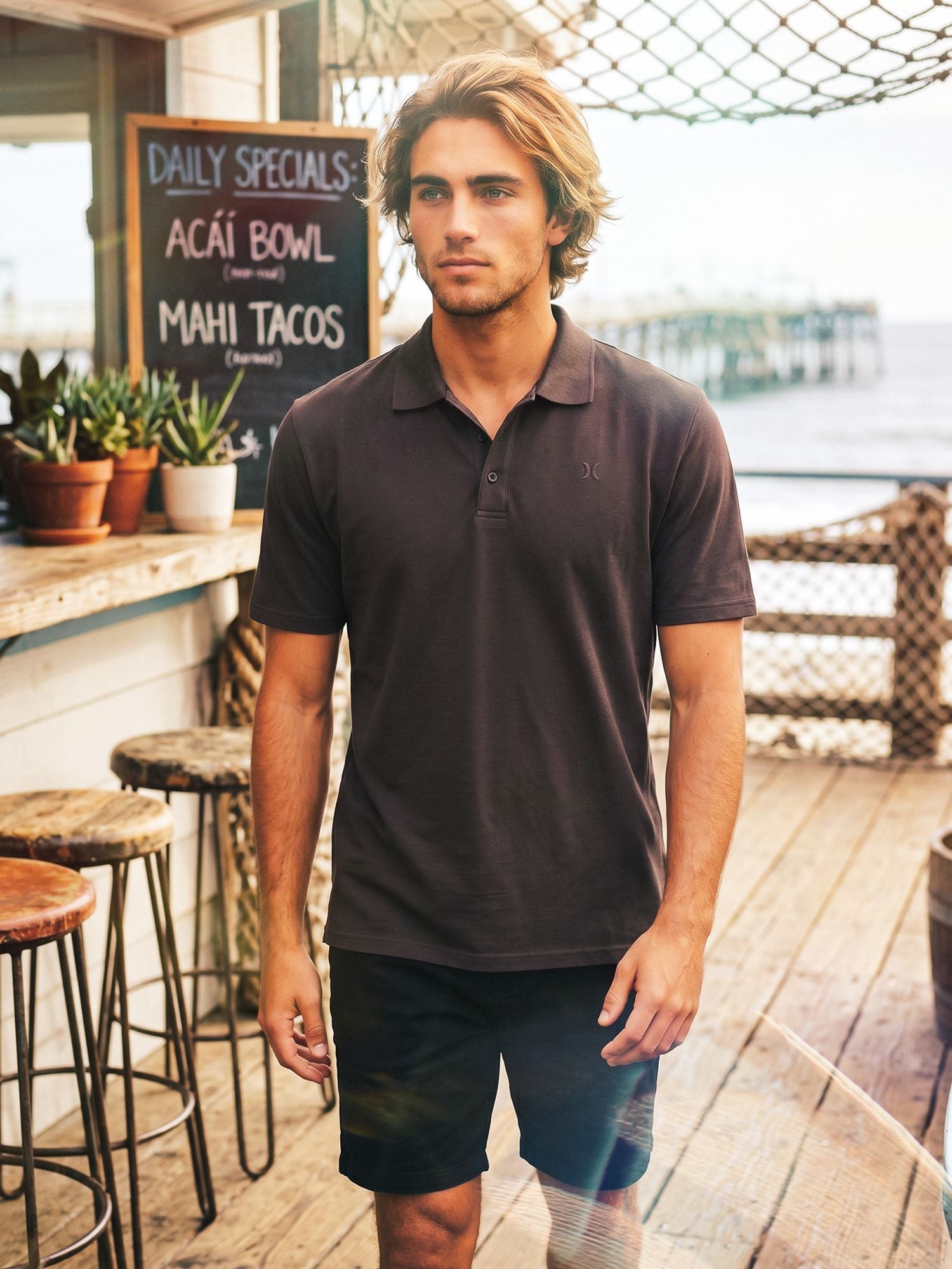 Men's short-sleeved polo shirt - Icon