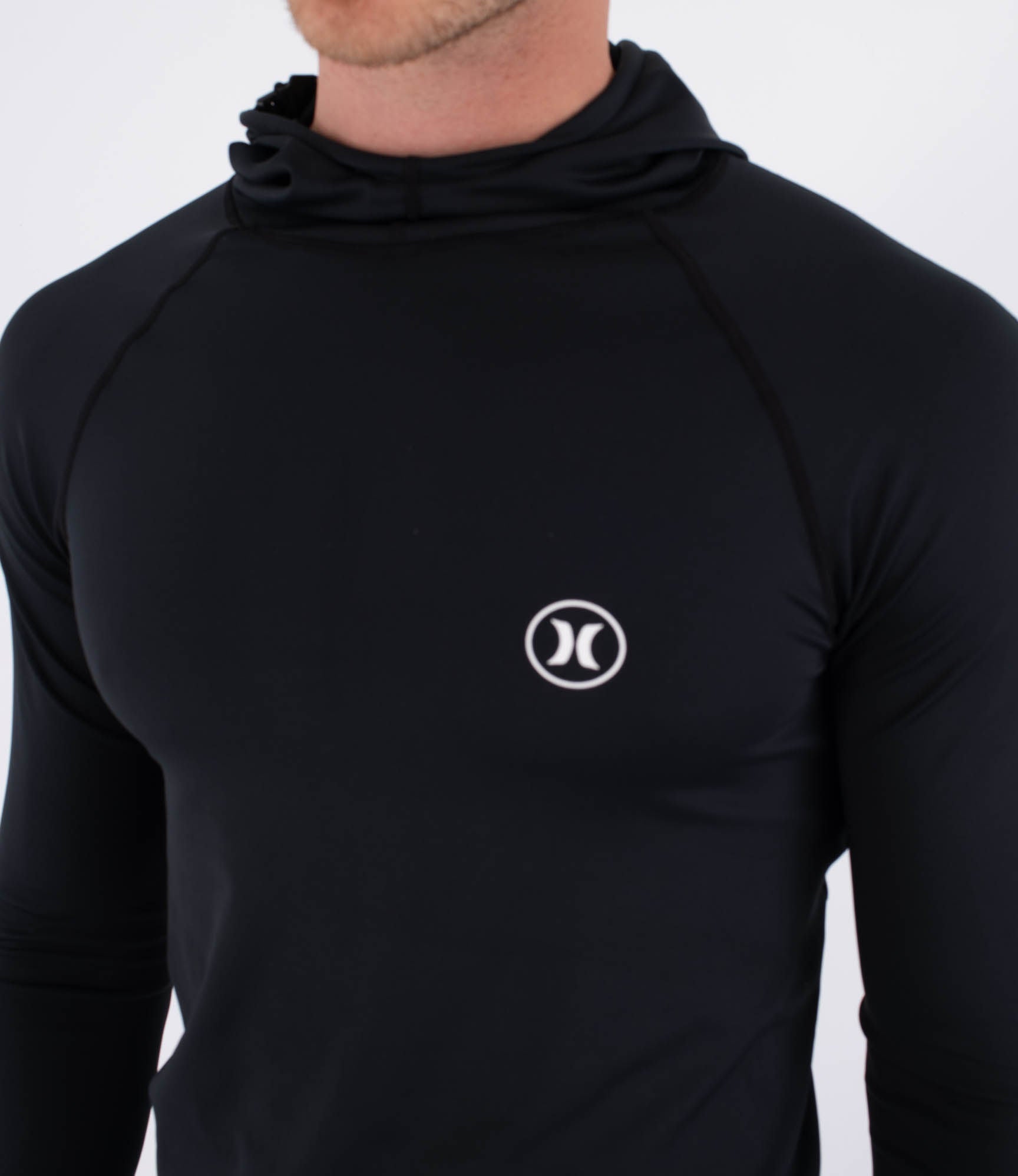 Lycra-Surfshirt mit langen Ärmeln für Herren - Icon hooded