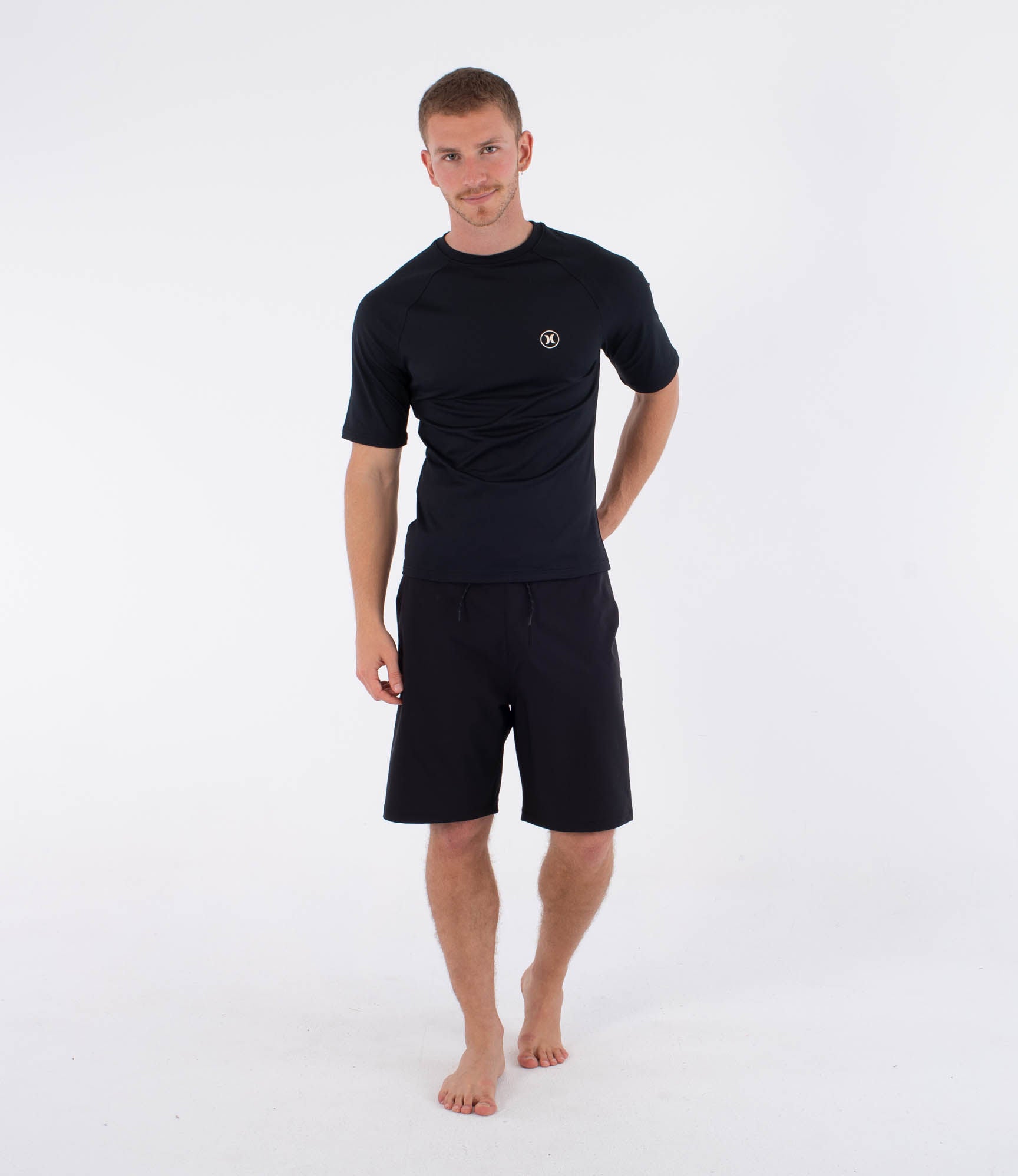 Men's short-sleeved surf lycra - Icon circle