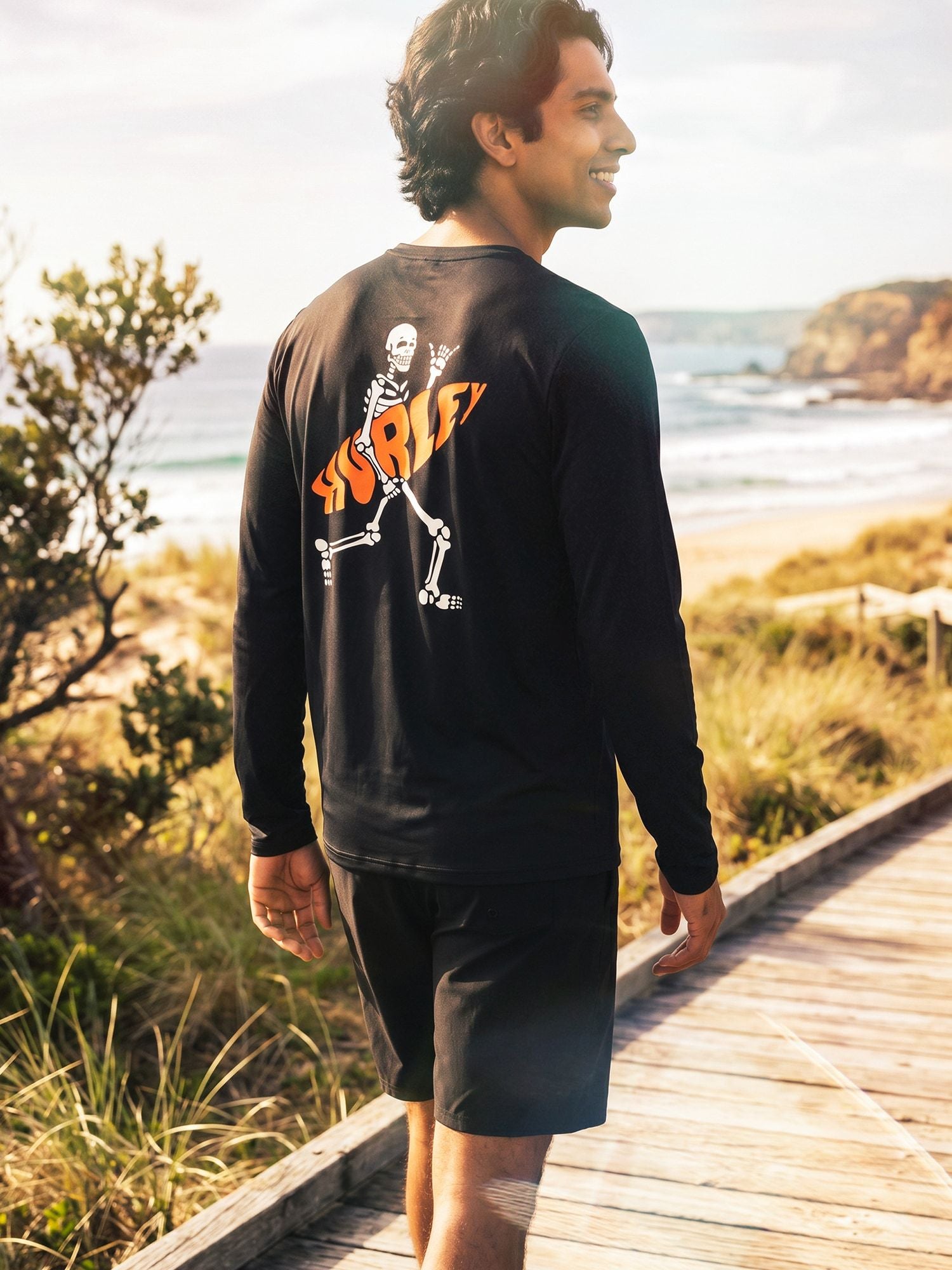 Men's long-sleeved surf lycra - Flamengue