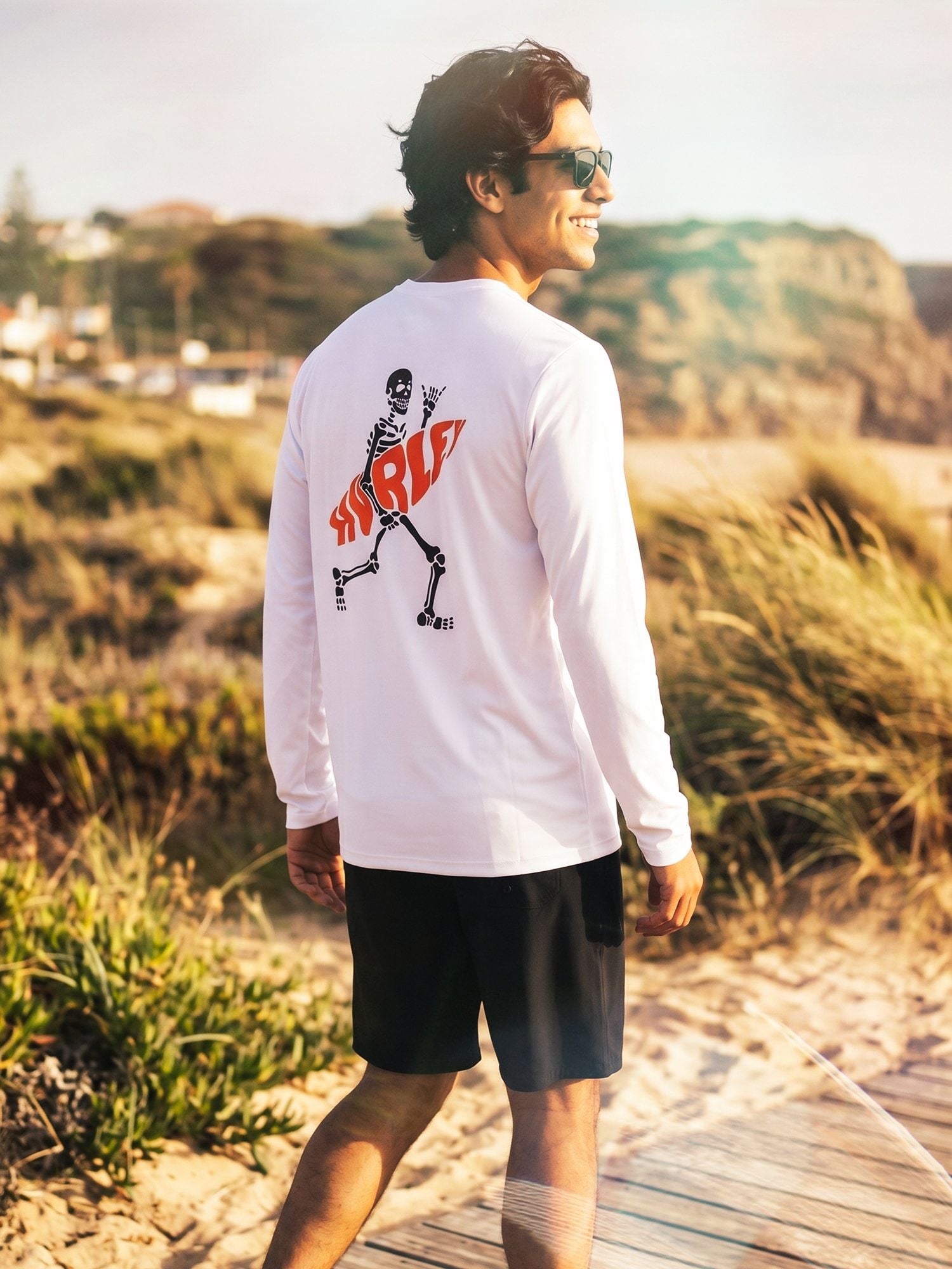 Men's long-sleeved surf lycra - Flamengue