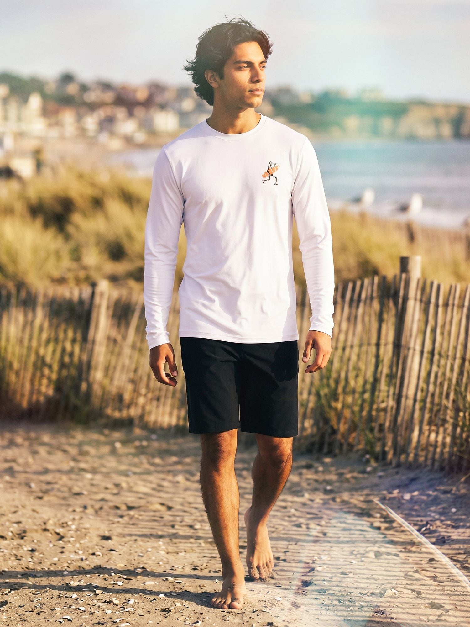 Men's long-sleeved surf lycra - Flamengue
