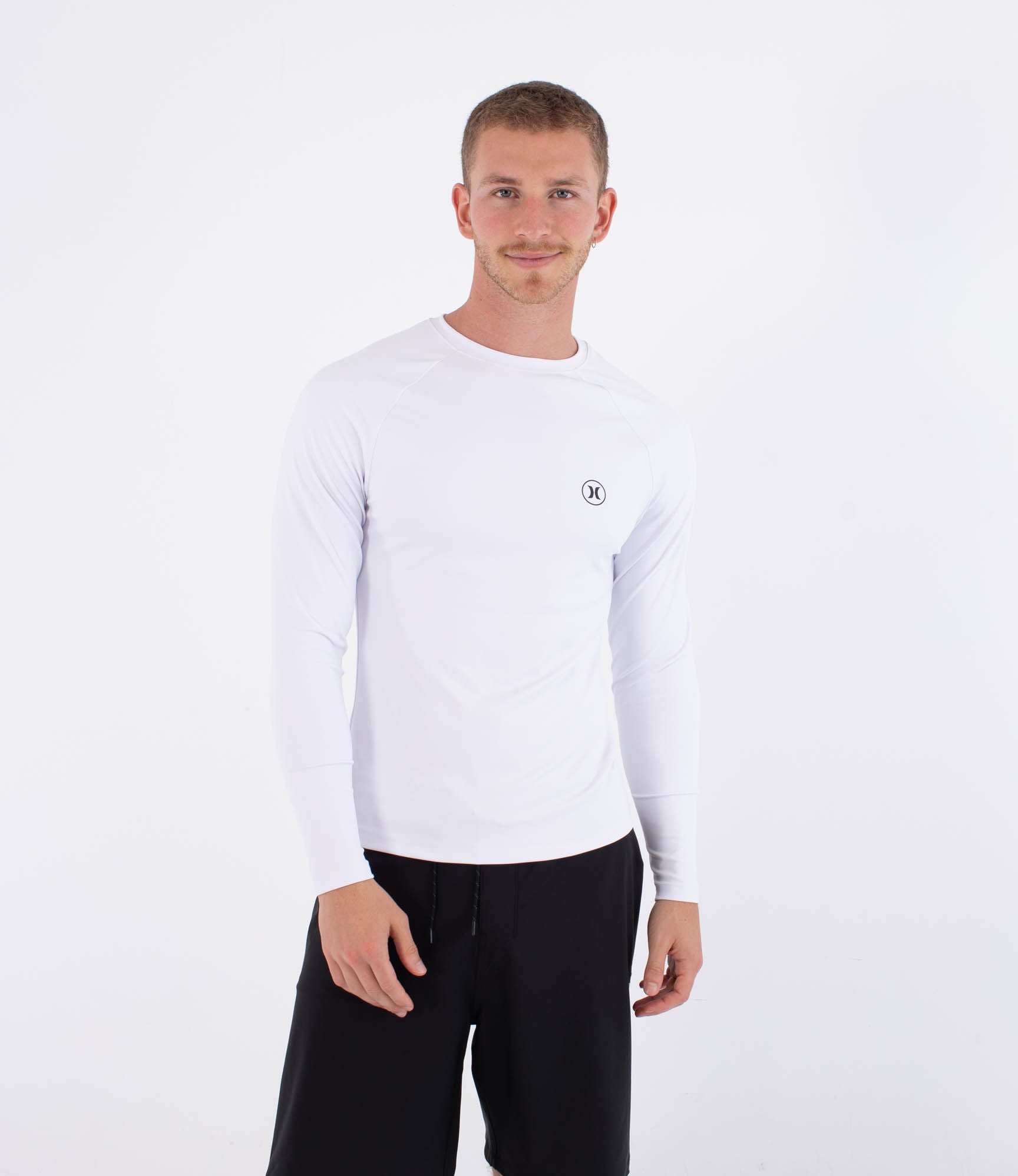 Lycra-Surfshirt mit langen Ärmeln für Herren - Icon circle