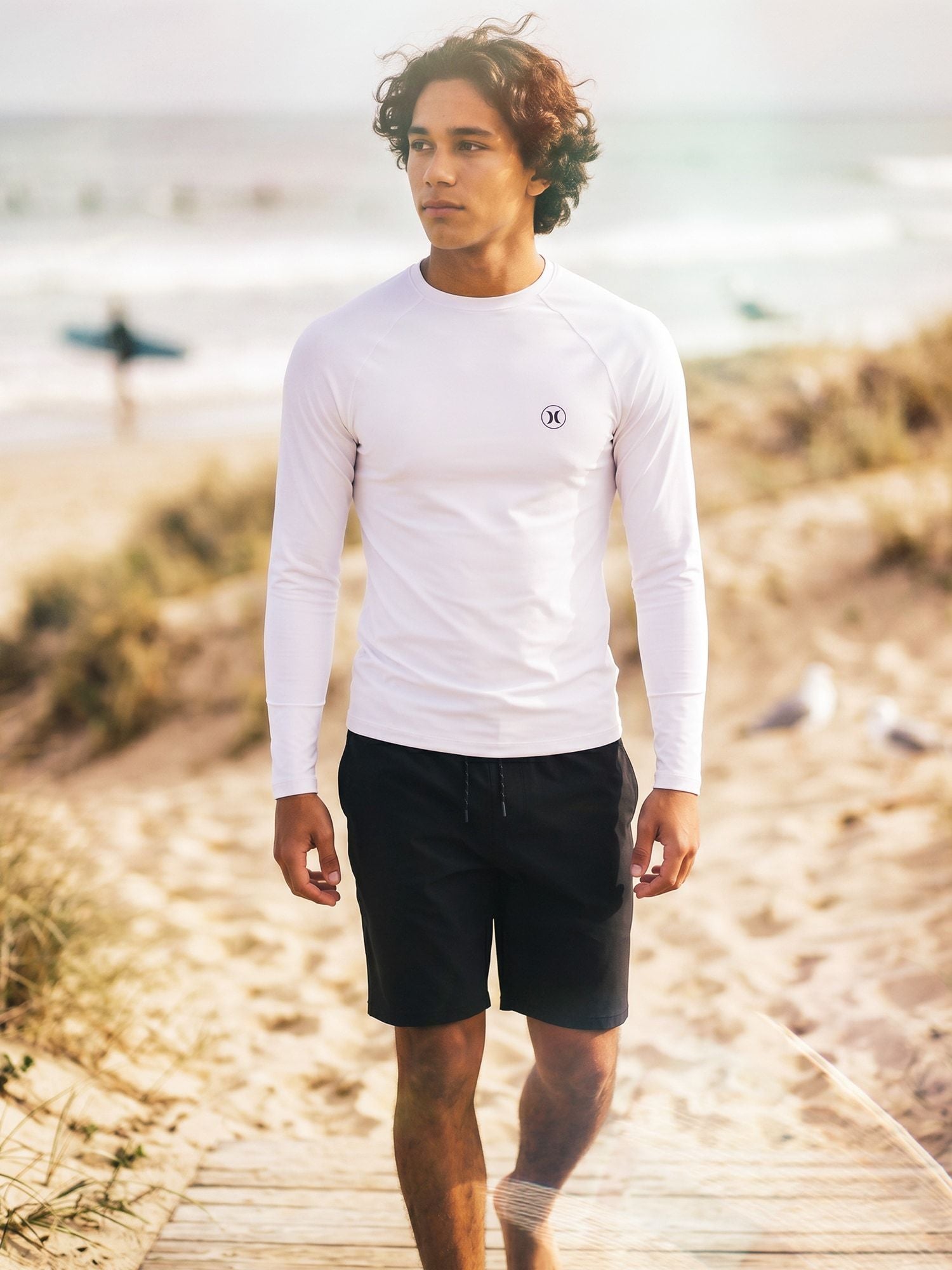 Lycra surf manches longues homme - Icon circle