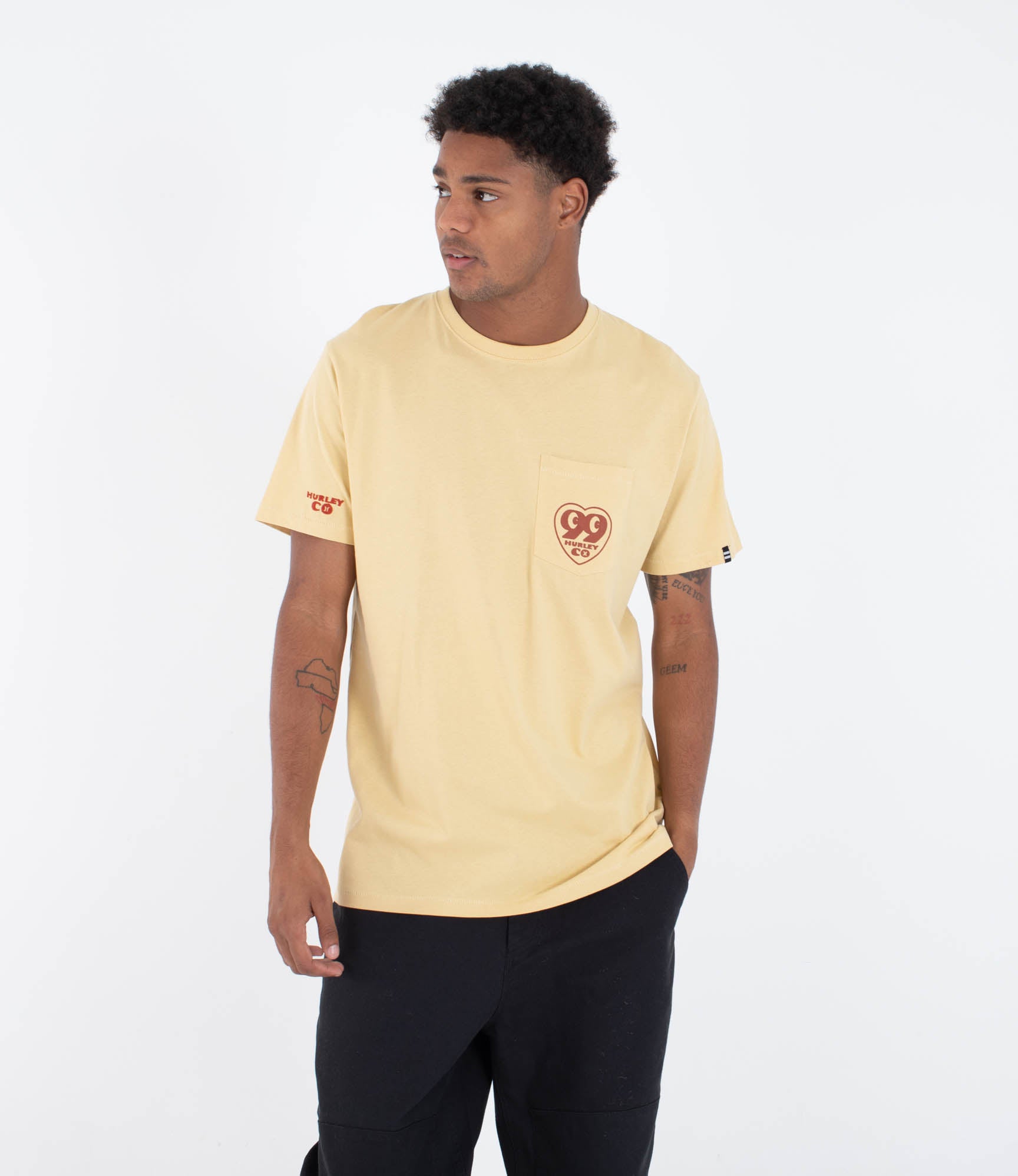 T-shirt Kurzarm Männer - Heart pocket