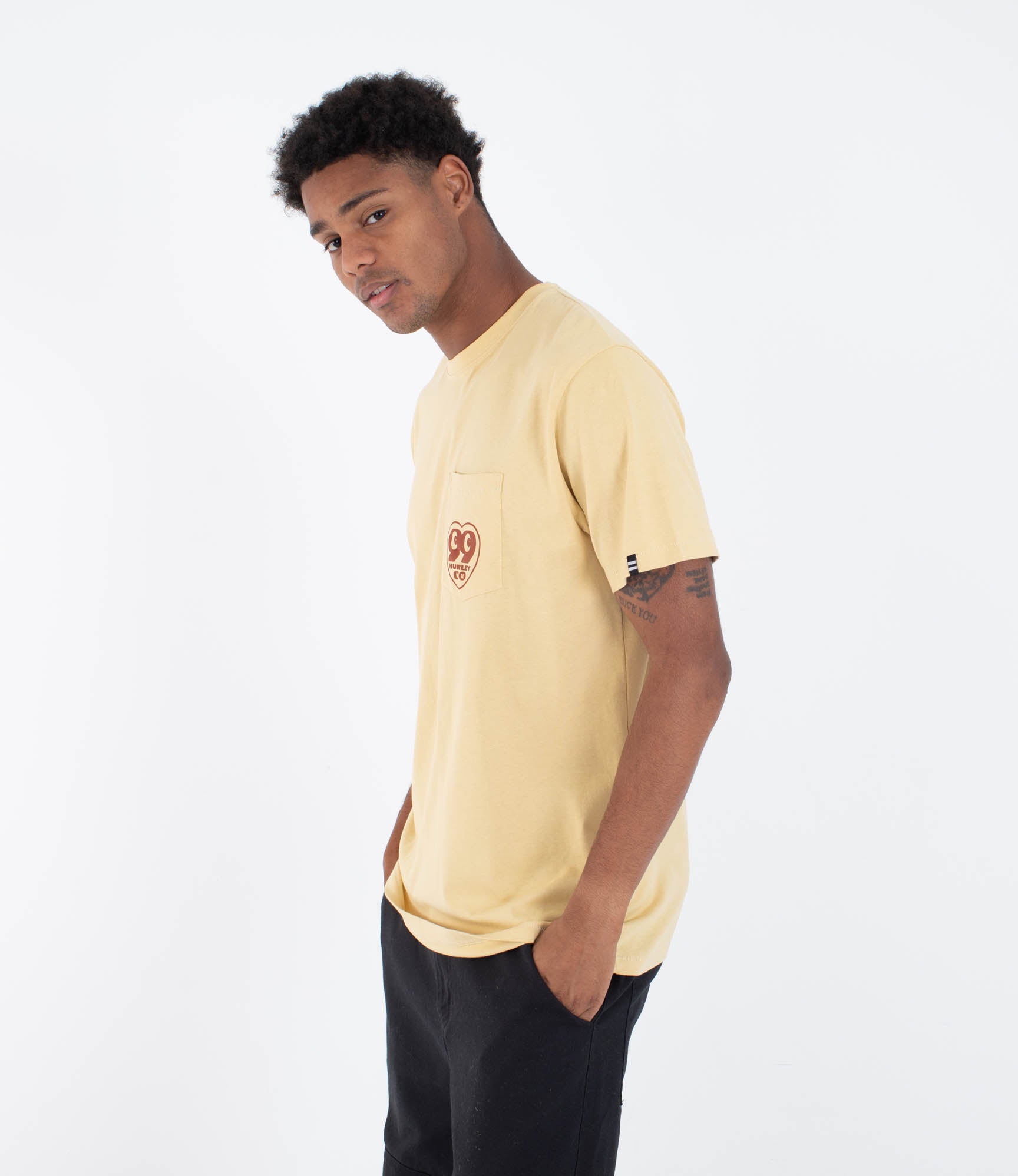 T-shirt Kurzarm Männer - Heart pocket