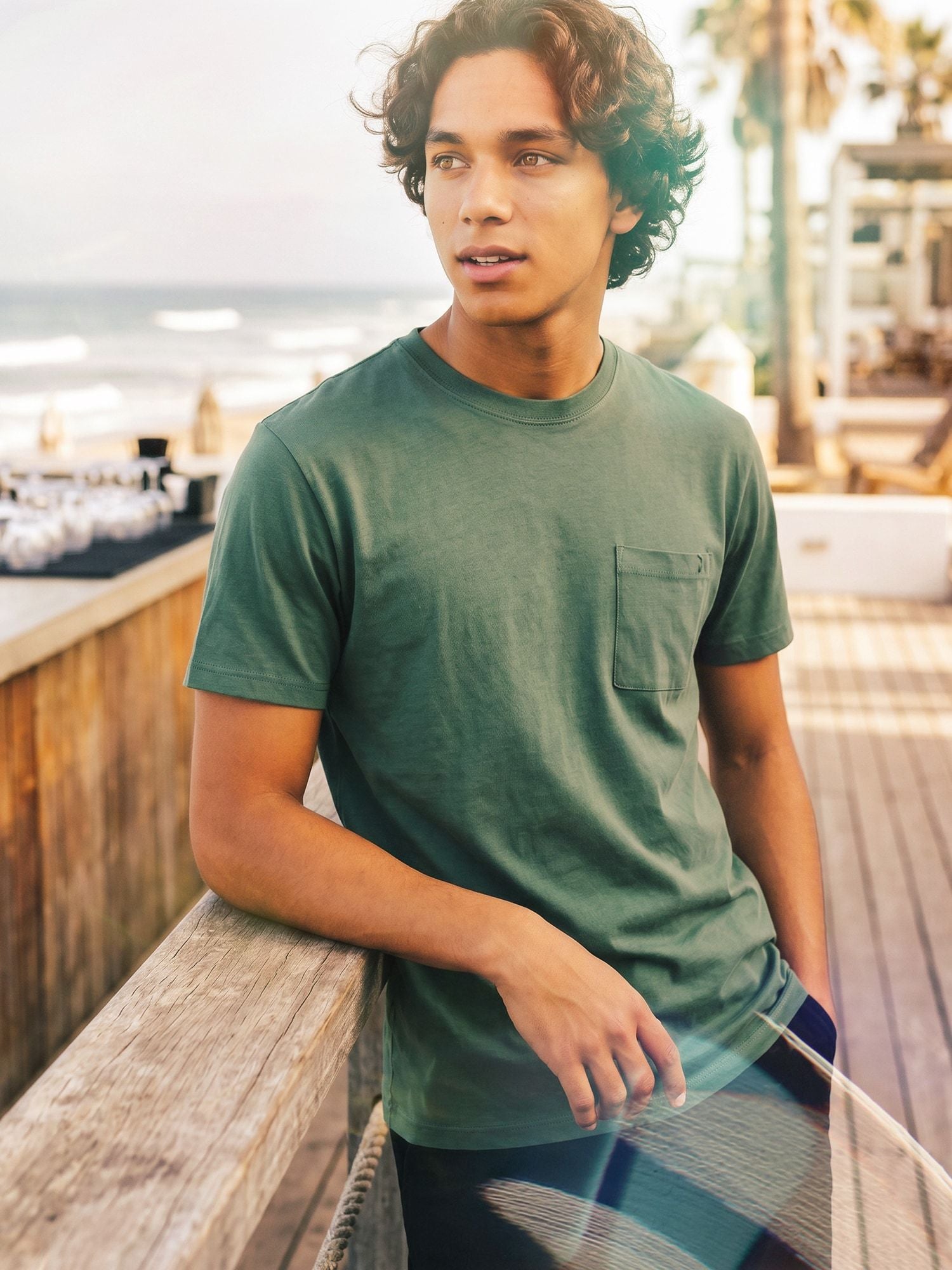 T-Shirt short sleeve men - Low tide pocket
