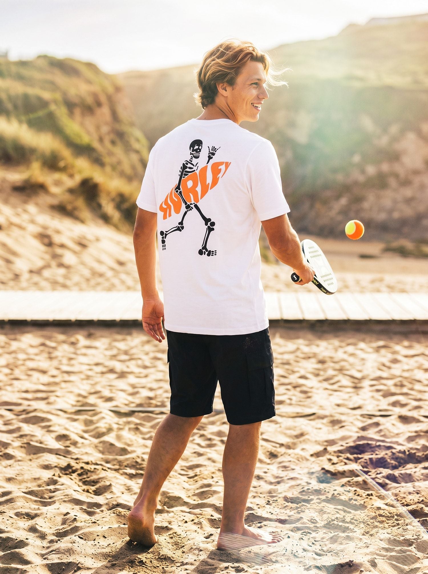T-Shirt short sleeve men - Printing press flamingue